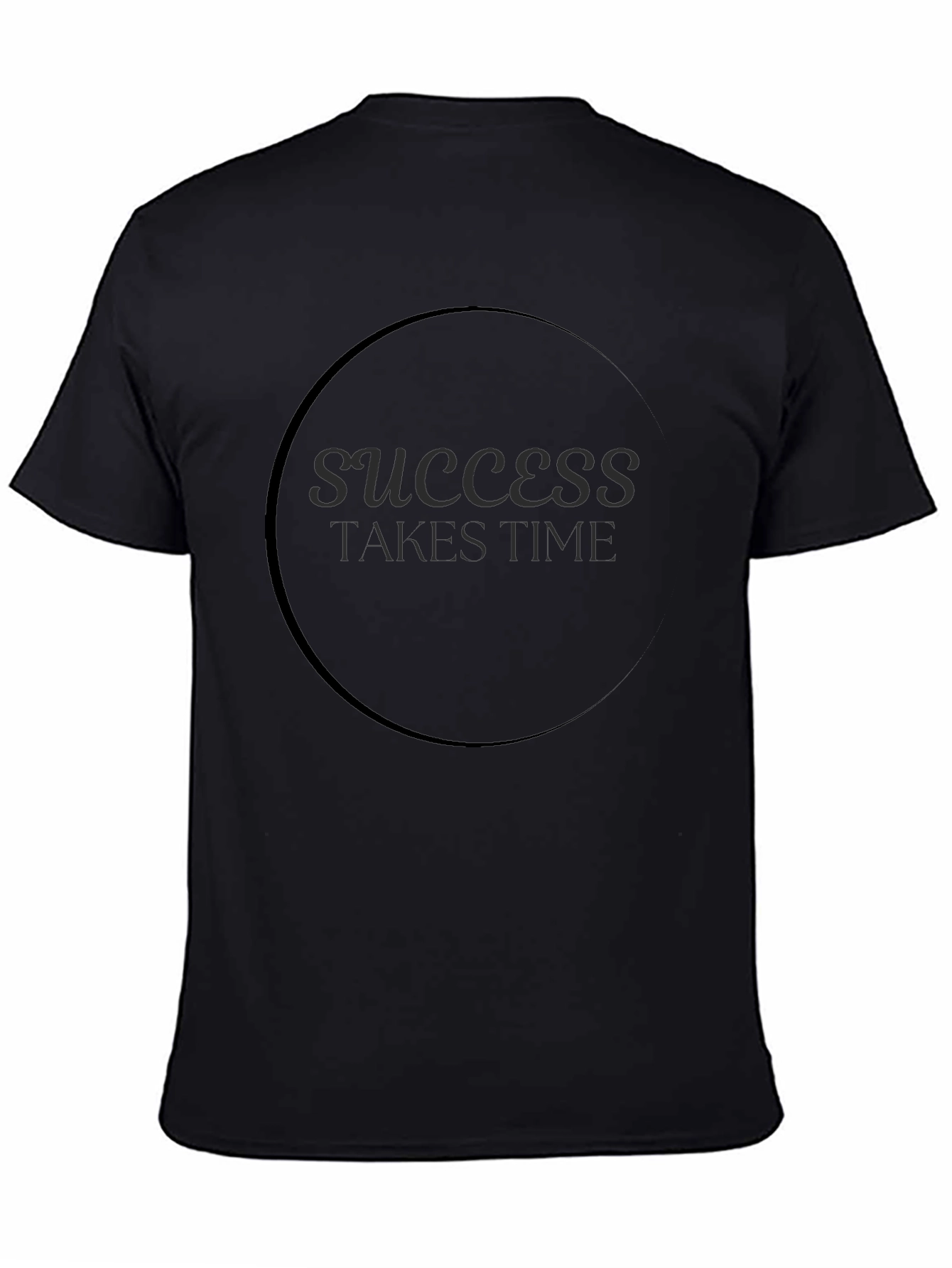 Success Takes Time Black Graphic Tee