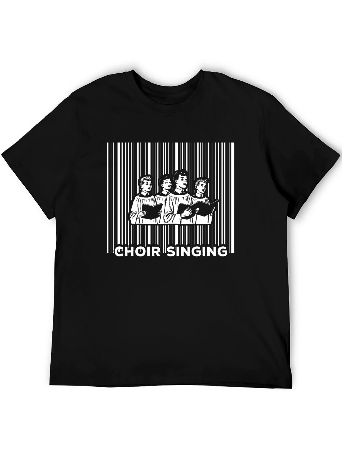 Choir Singing Barcode T-Shirt