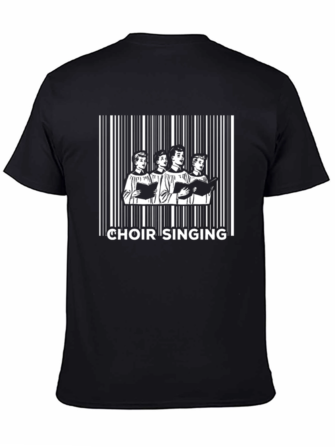Choir Singing Barcode T-Shirt