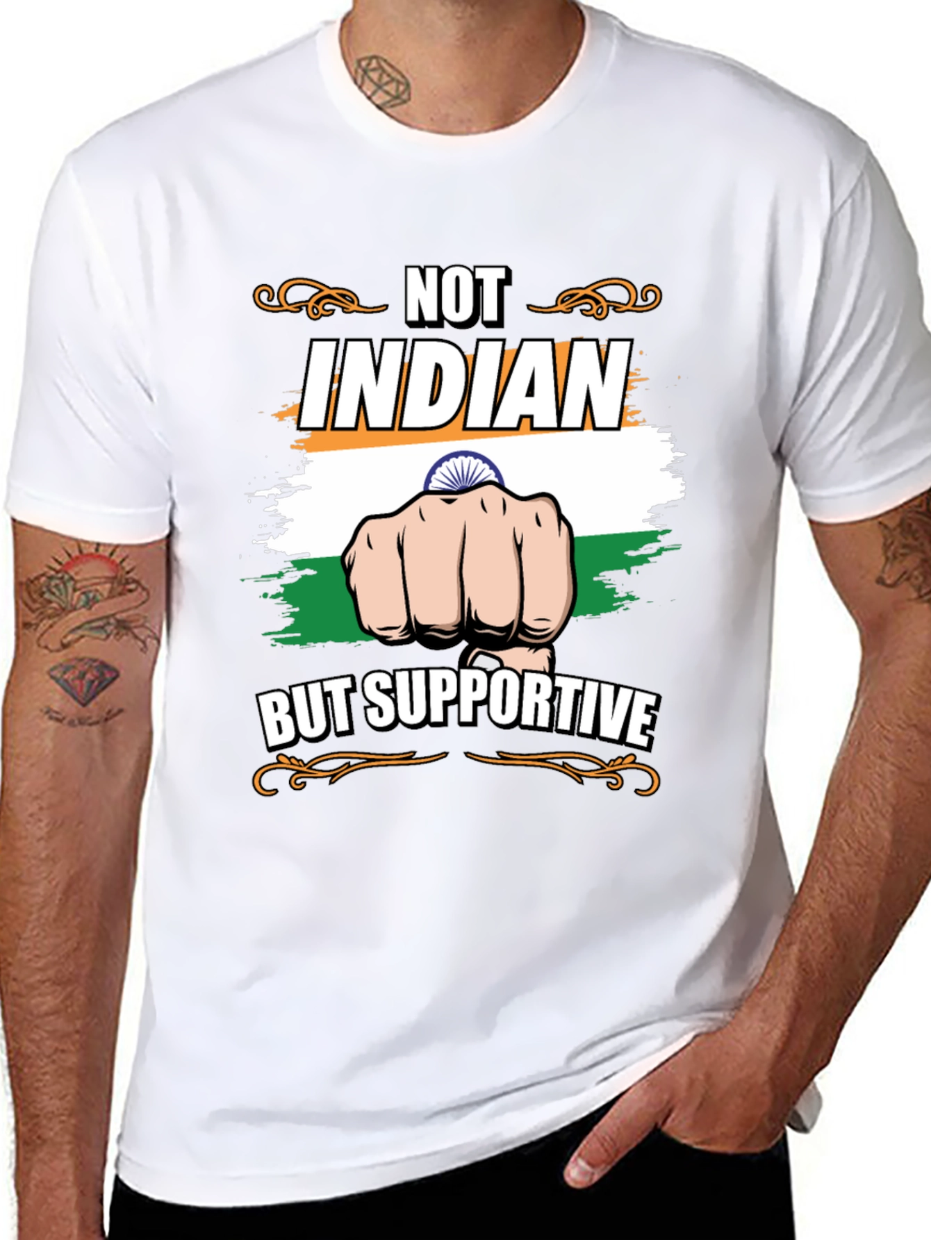 Not Indian But Supportive T-Shirt