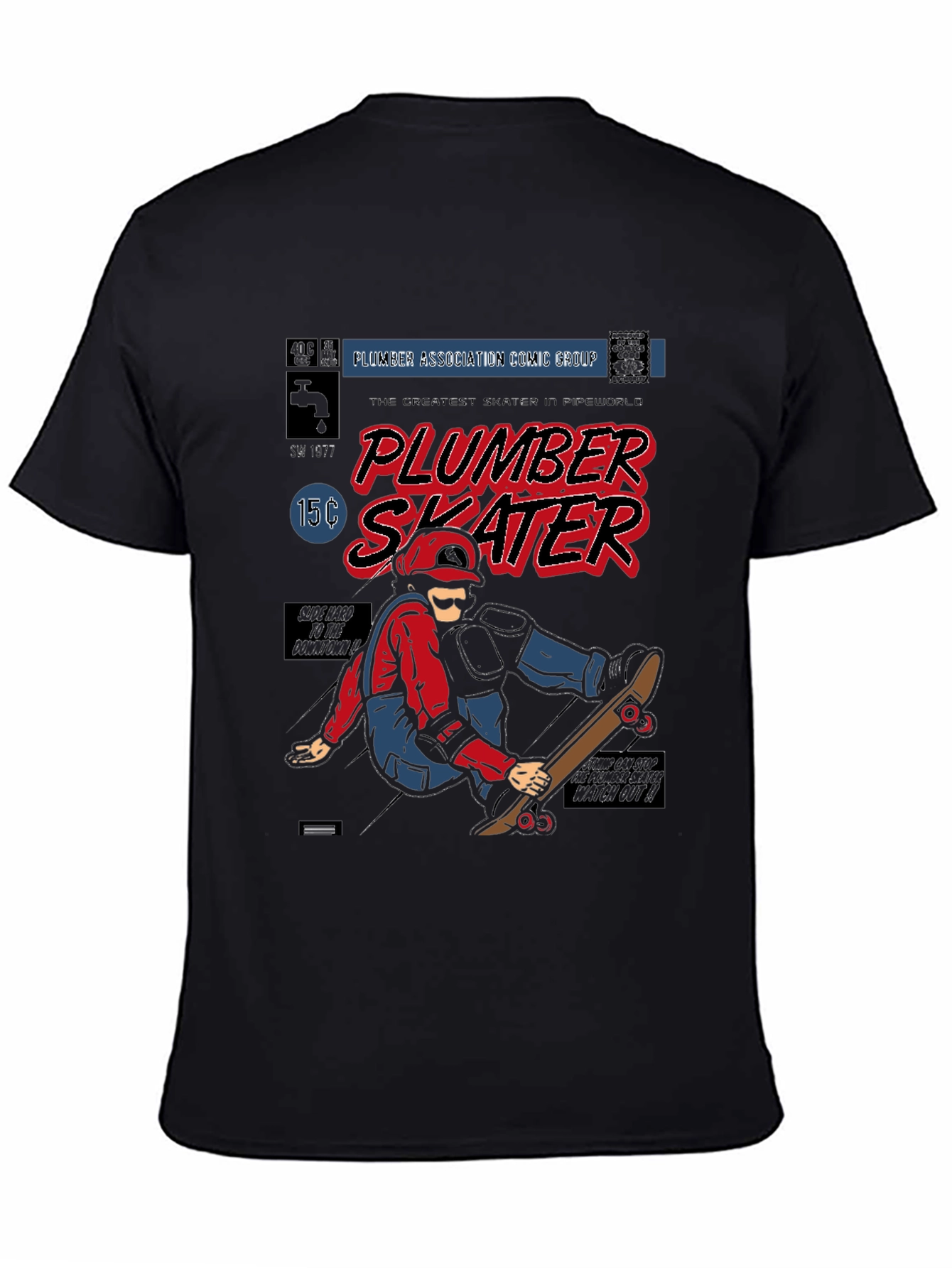 Plumber Skater Graphic Novelty T-Shirt