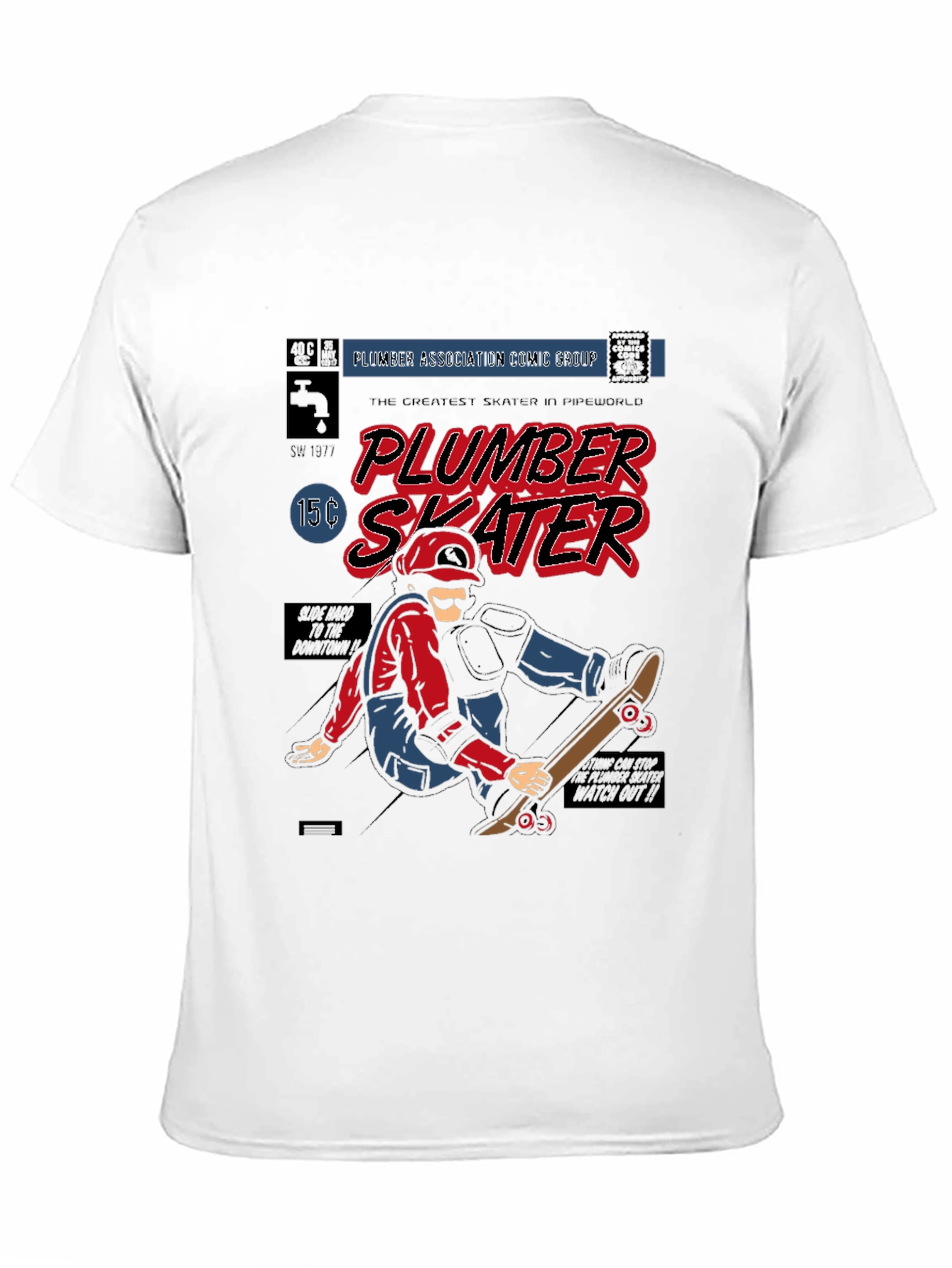 Plumber Skater Graphic Novelty T-Shirt