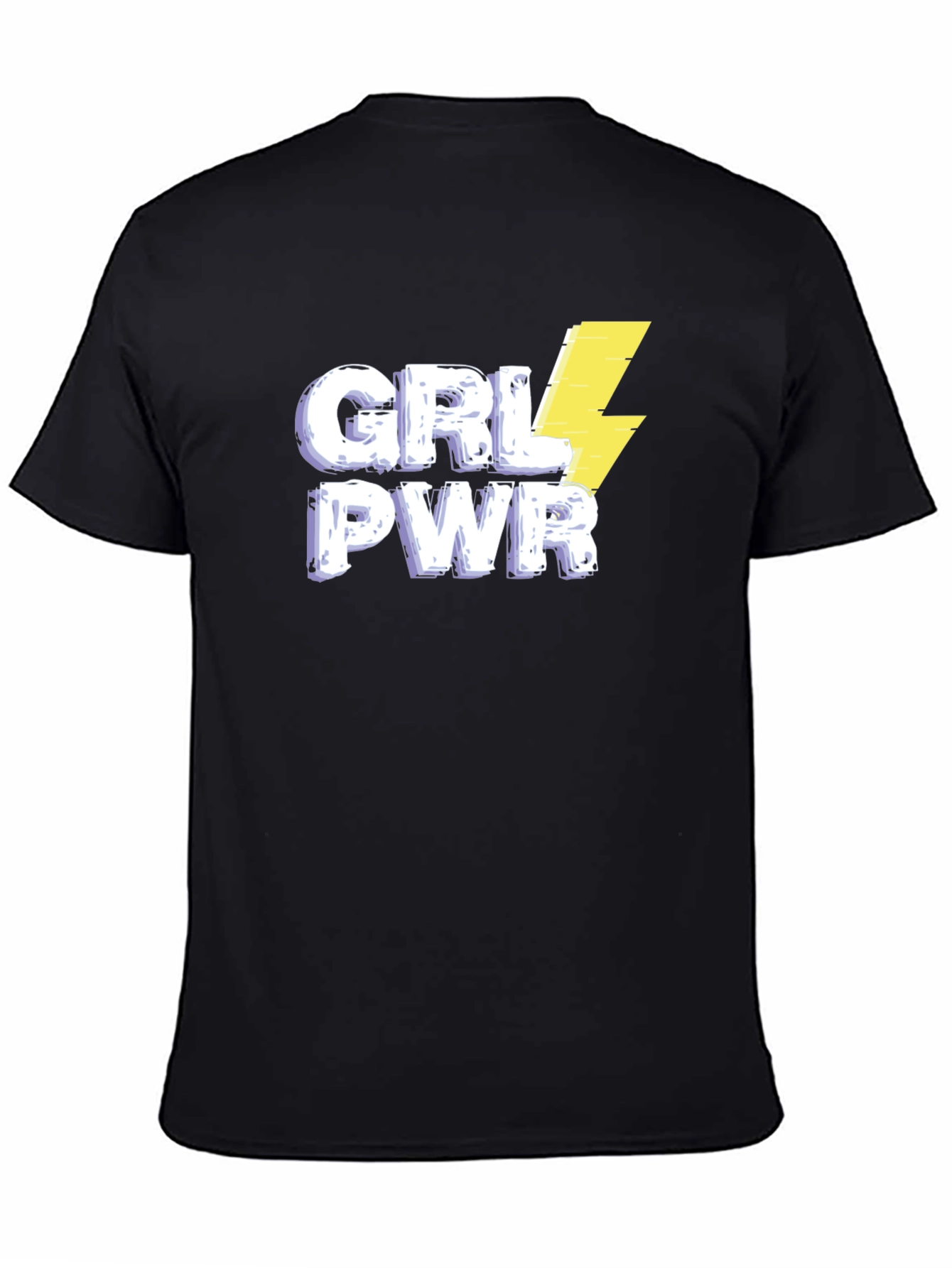 GRL PWR Graphic Tee - Black Cotton T-Shirt