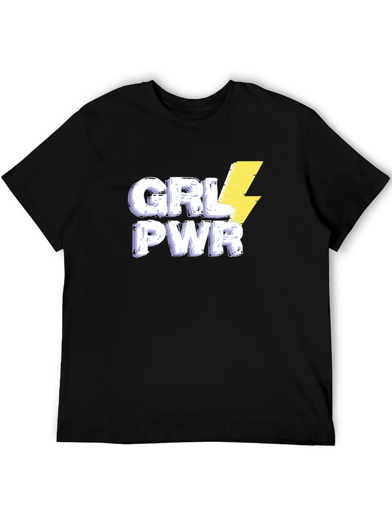 GRL PWR Graphic Tee - Black Cotton T-Shirt
