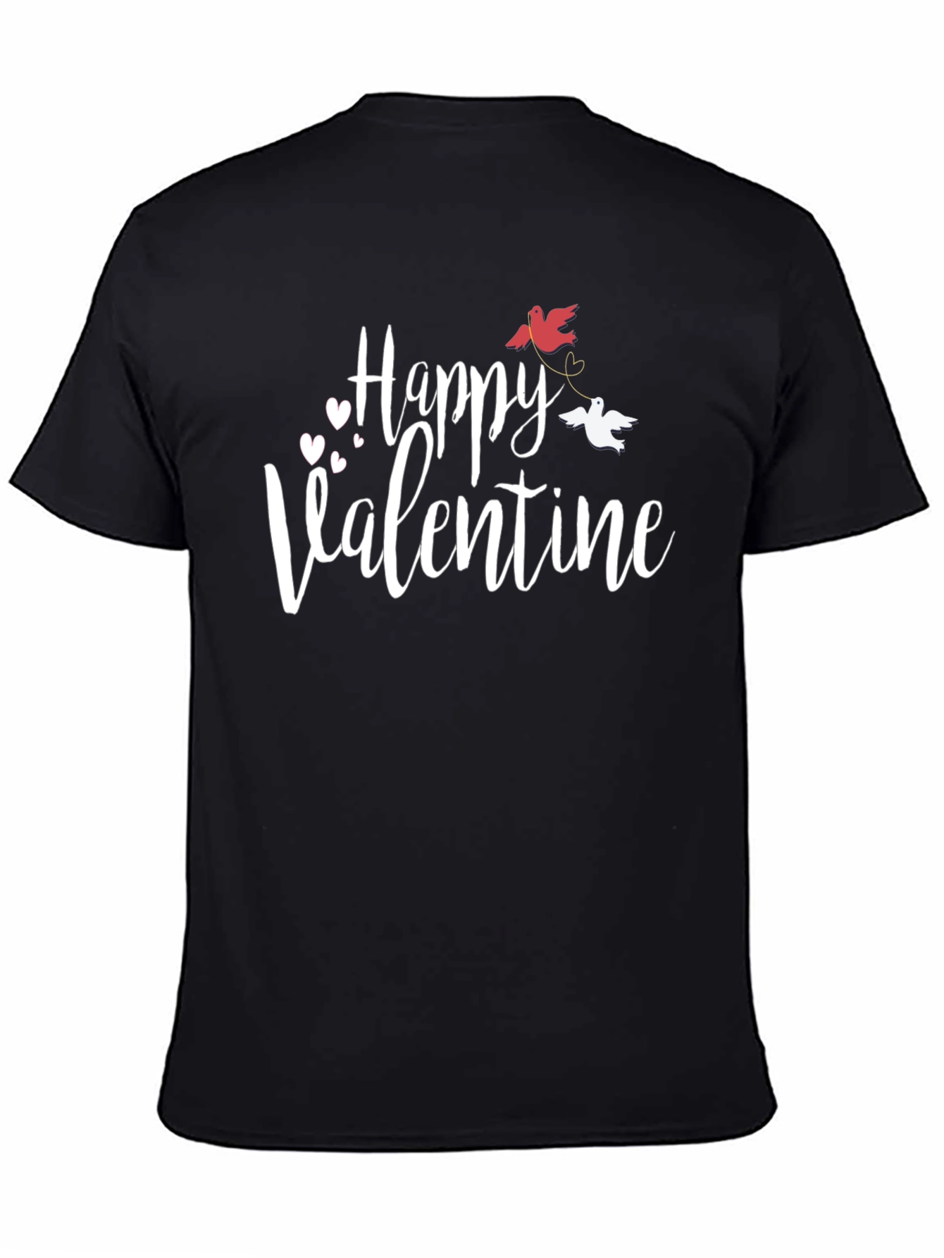 Happy Valentine T-Shirt - Love Birds Design
