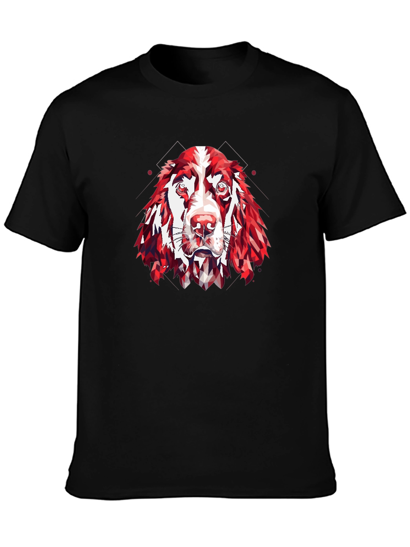 Geometric Dog Head T-Shirt