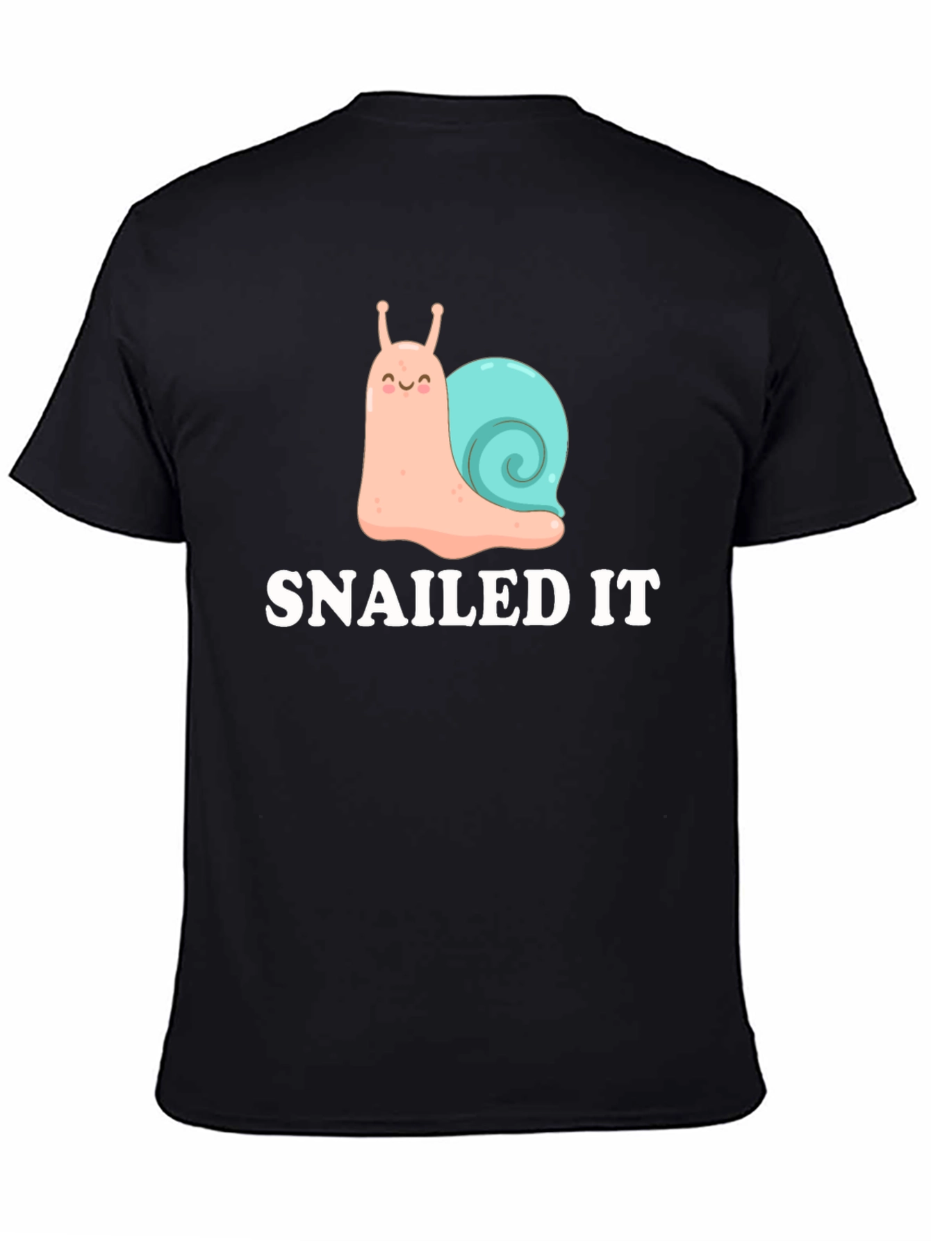 SNAILED IT Funny Snail Cartoon T-Shirt