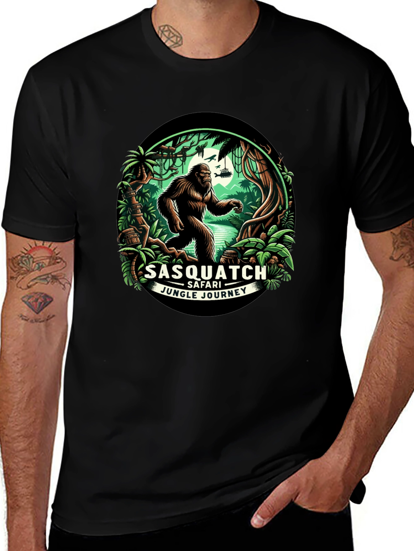 Sasquatch Safari T-Shirt - Jungle Adventure Tee