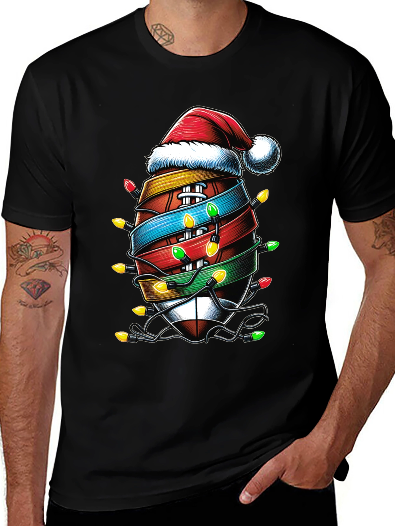 Festive Football Christmas T-Shirt