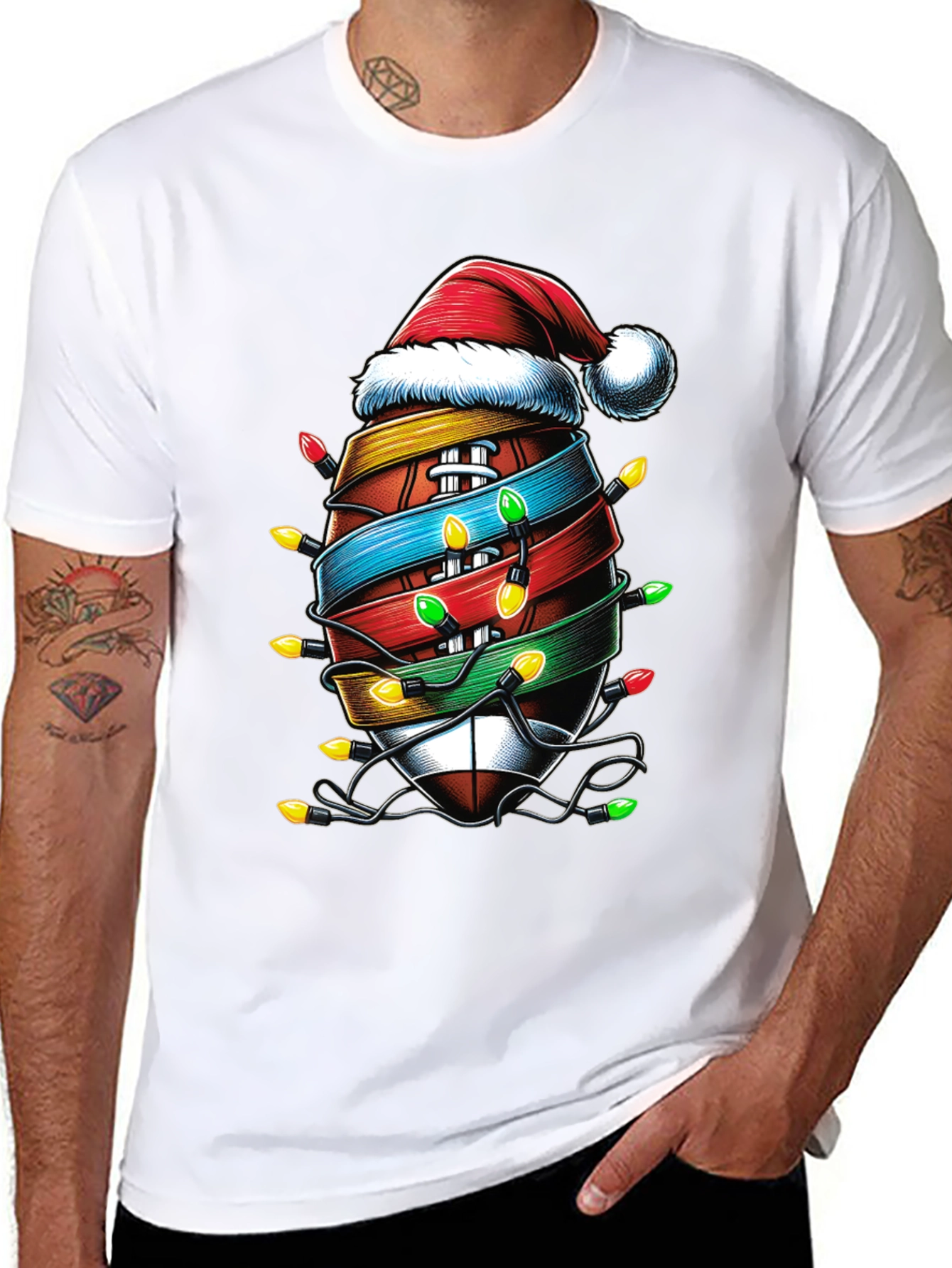 Festive Football Christmas T-Shirt