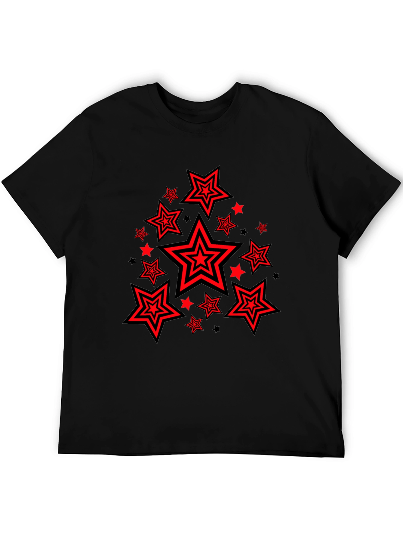 Star Graphic Black T-Shirt - Casual Style