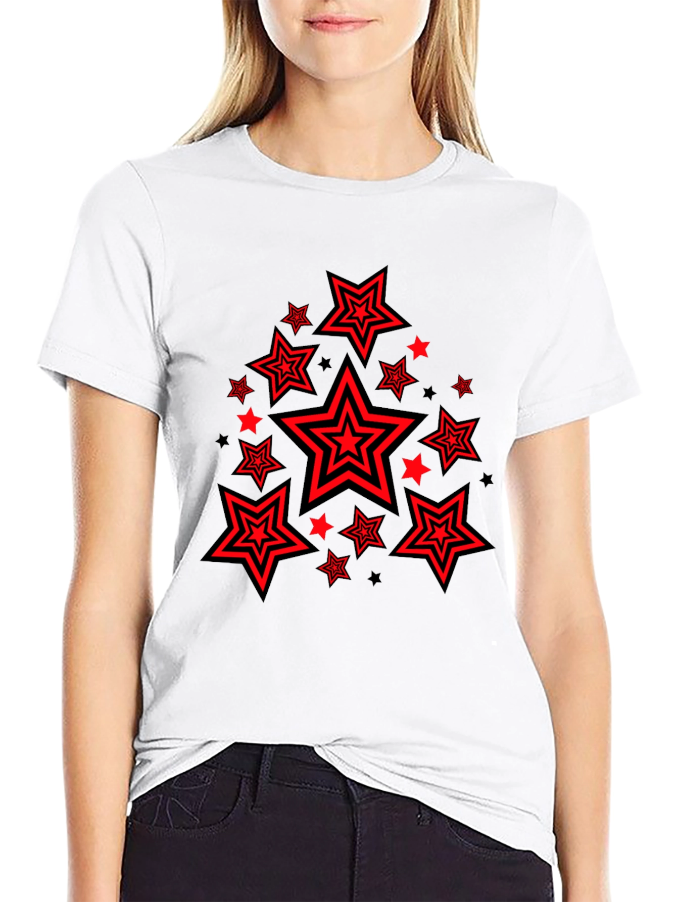 Star Graphic Black T-Shirt - Casual Style
