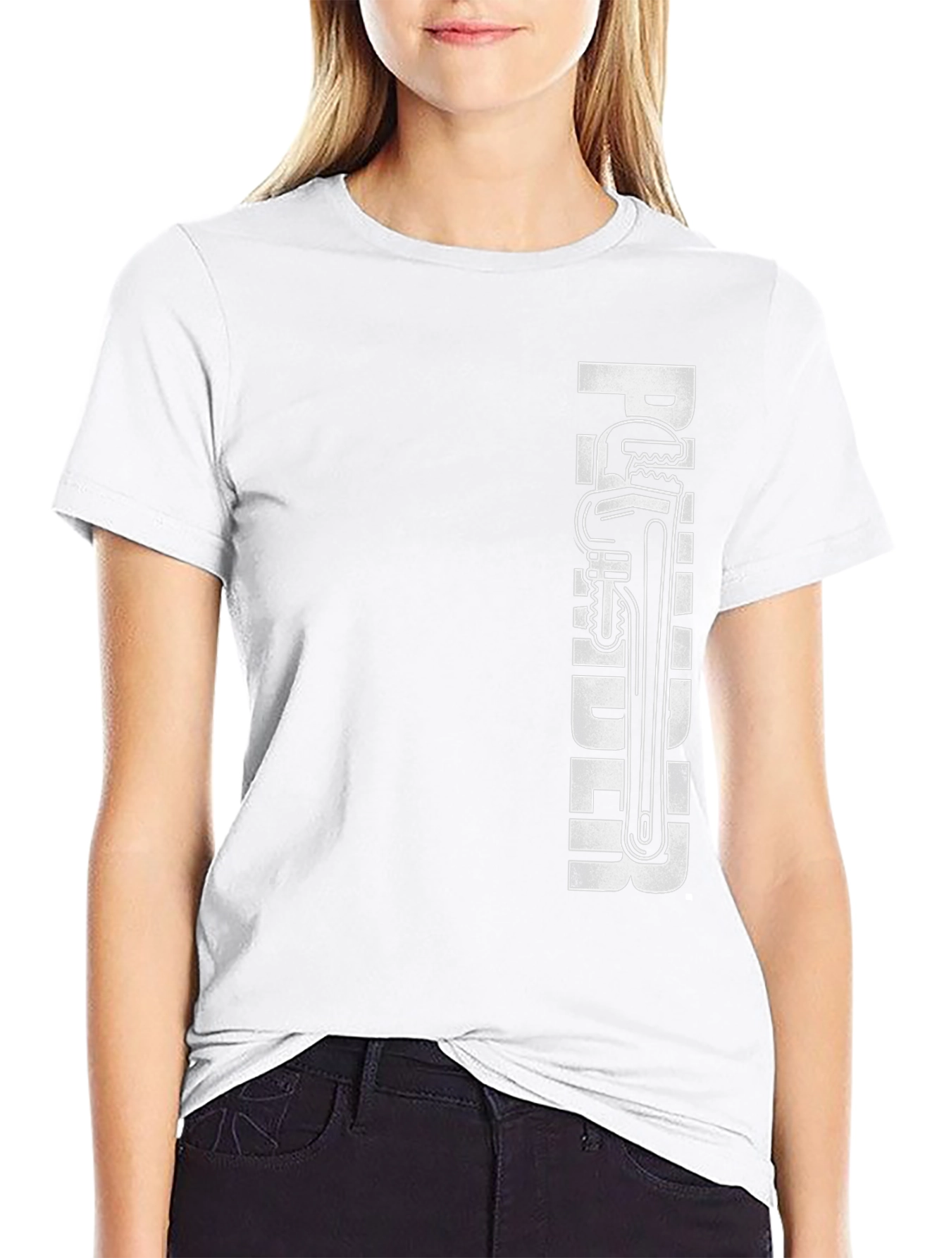 Plumber Graphic T-Shirt - Black Crew Neck Tee