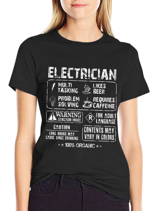 Electrician Humor T-Shirt - 100% Organic Cotton