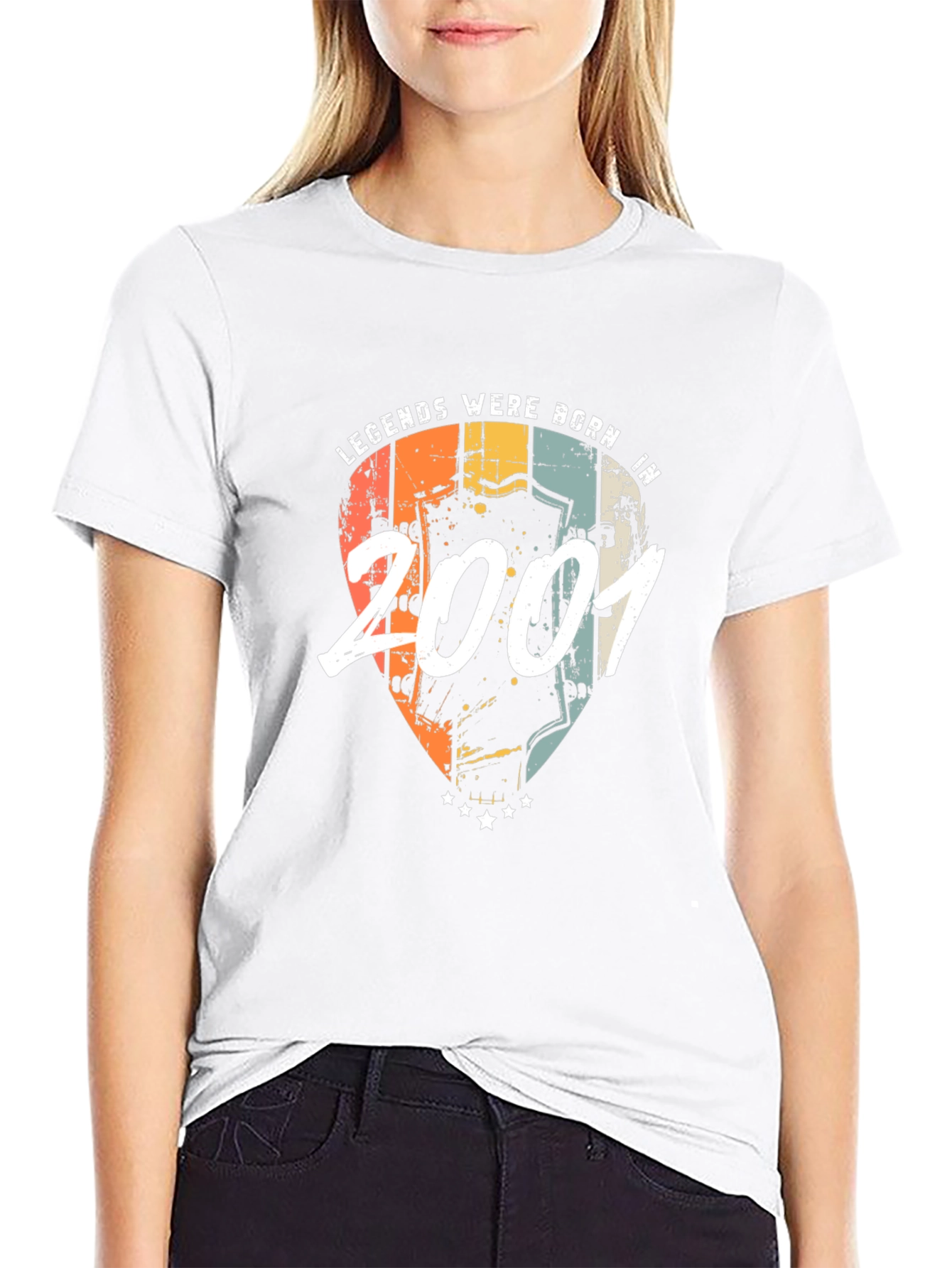 Legends Born in 2001 Guitar Pick Graphic Tee
