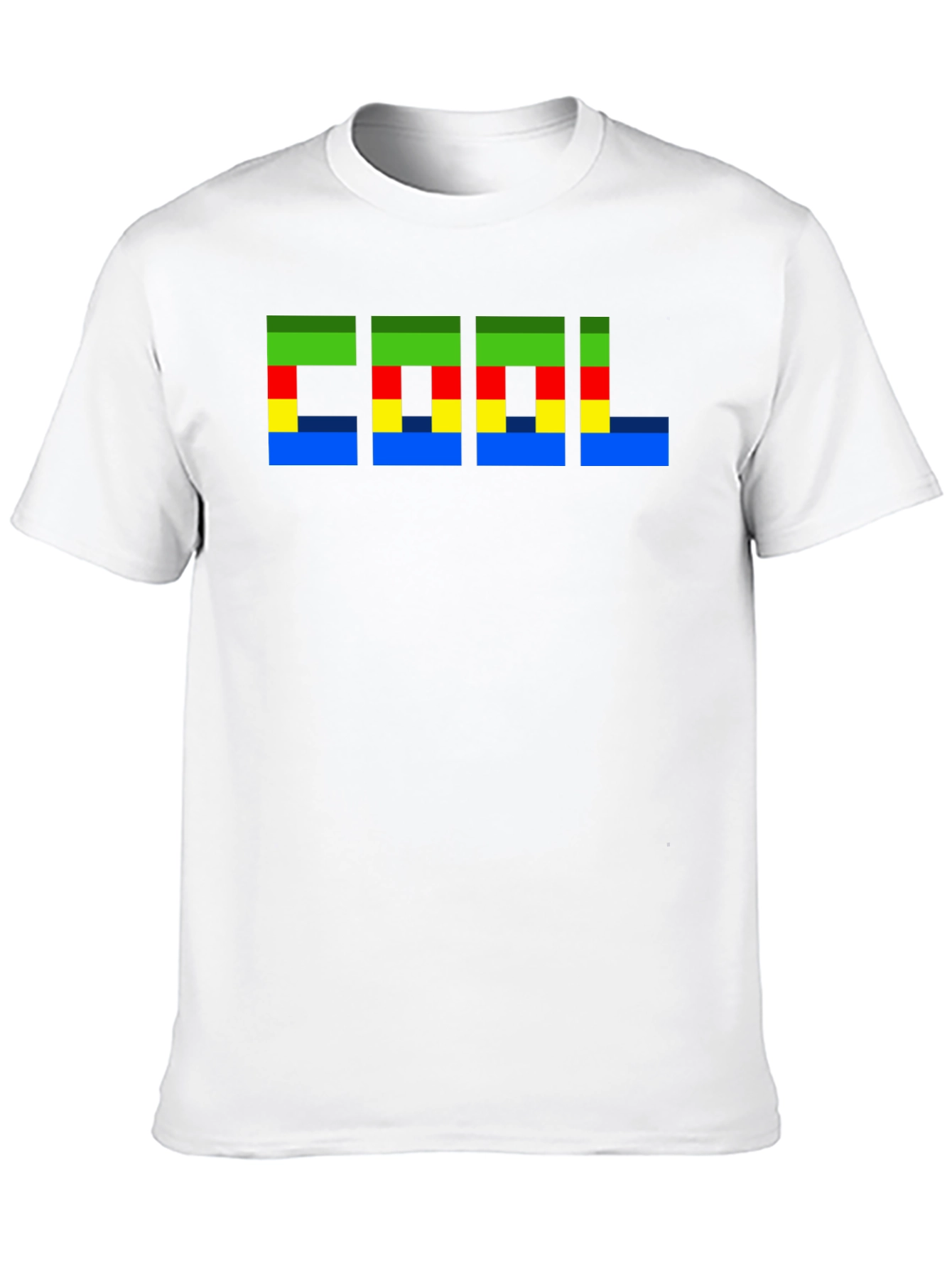 Pixelated Cool Graphic Black T-Shirt