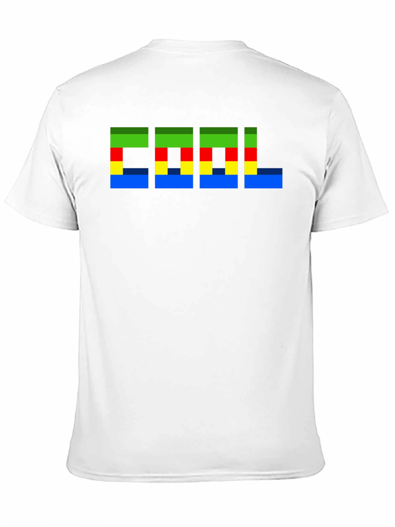 Pixelated Cool Graphic Black T-Shirt