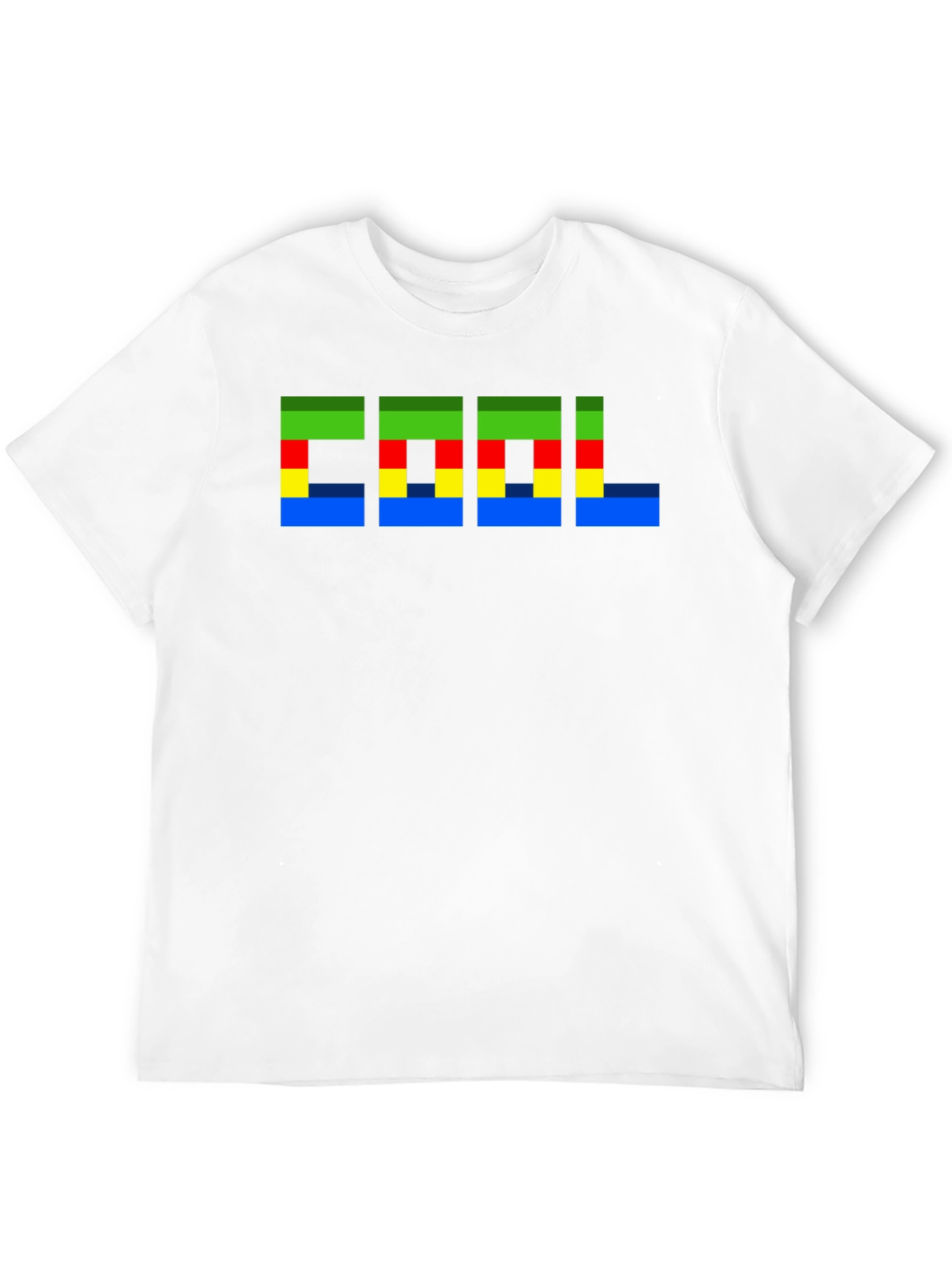 Pixelated Cool Graphic Black T-Shirt