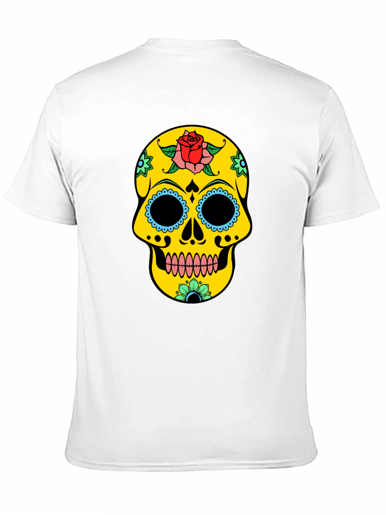 Sugar Skull Graphic Tee - Black