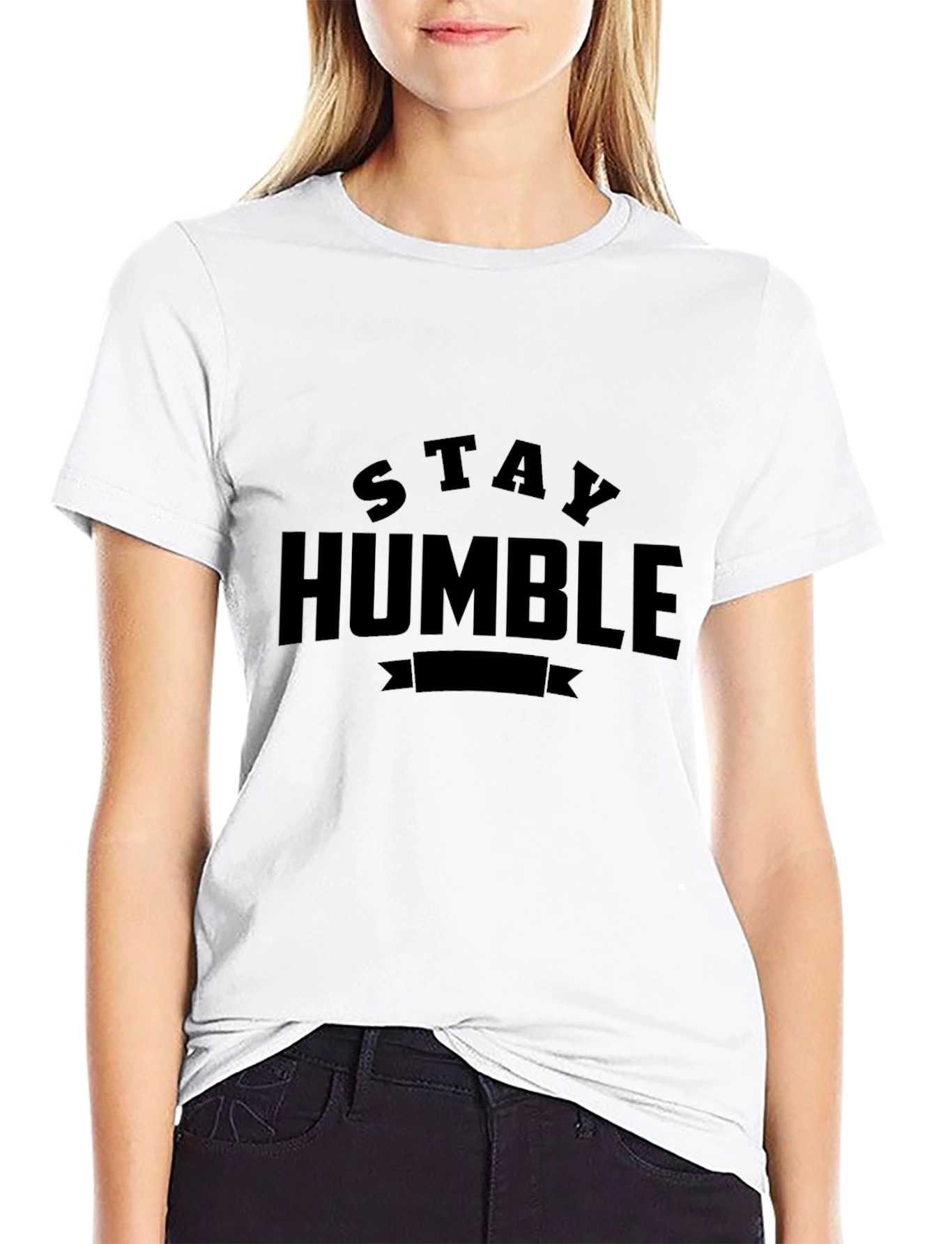 Stay Humble Black Graphic Tee