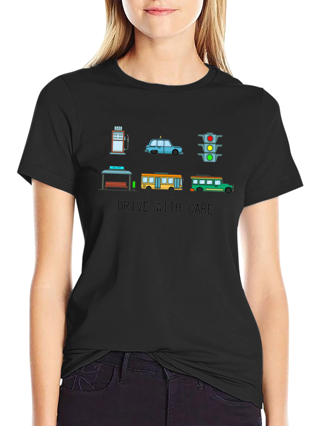 Drive with Care Graphic T-Shirt