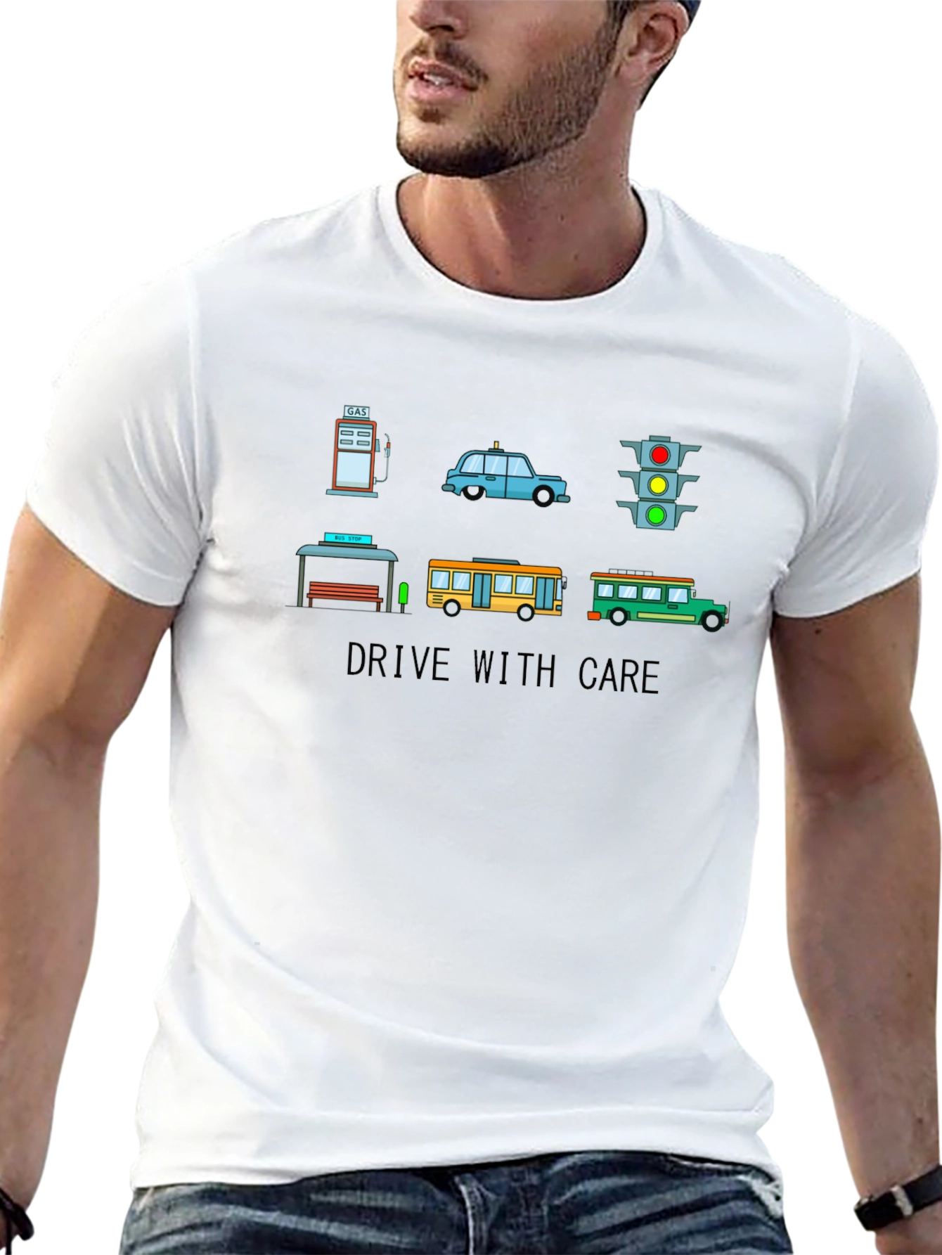 Drive with Care Graphic T-Shirt