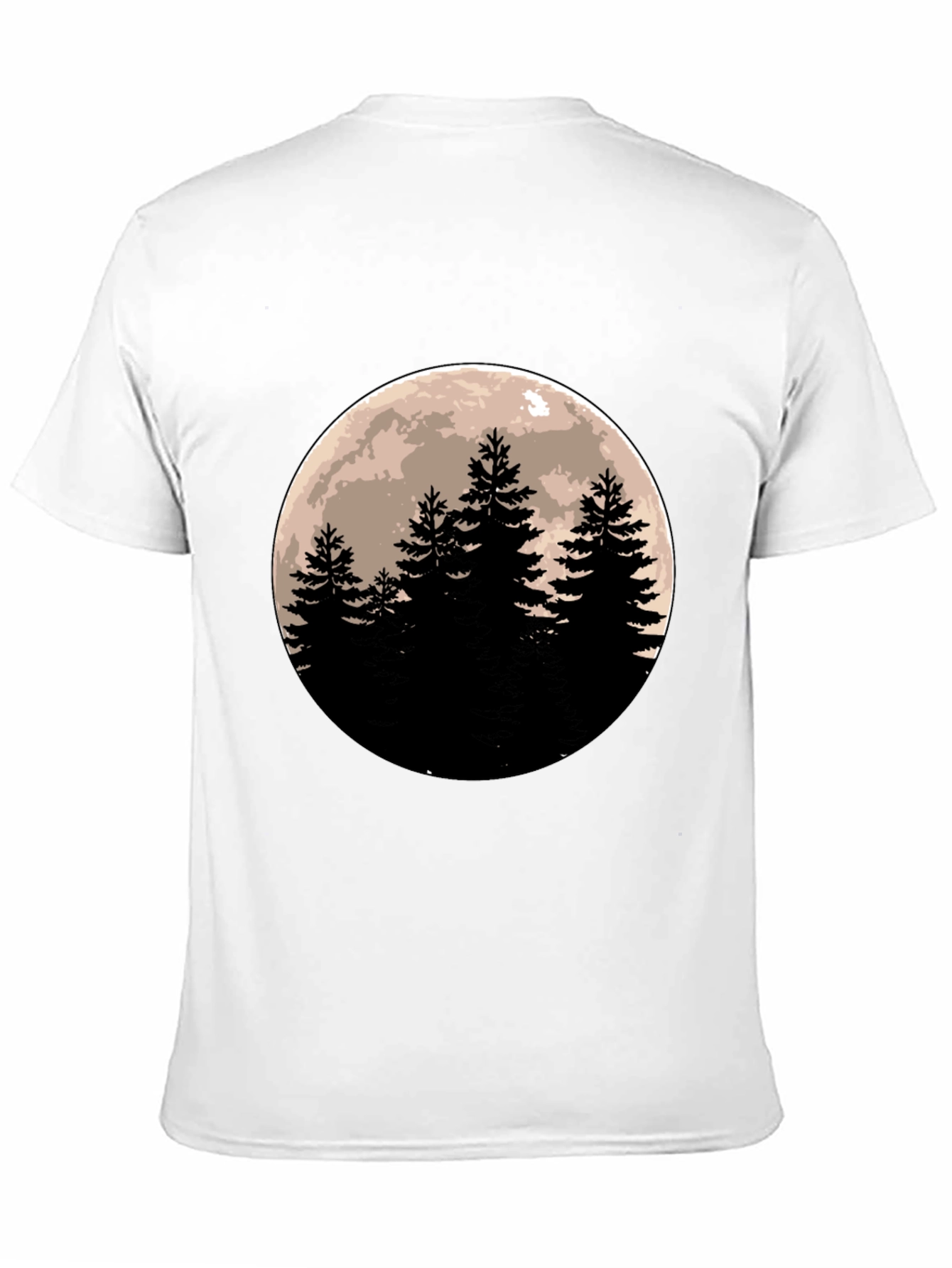 Moonlit Forest Black T-Shirt