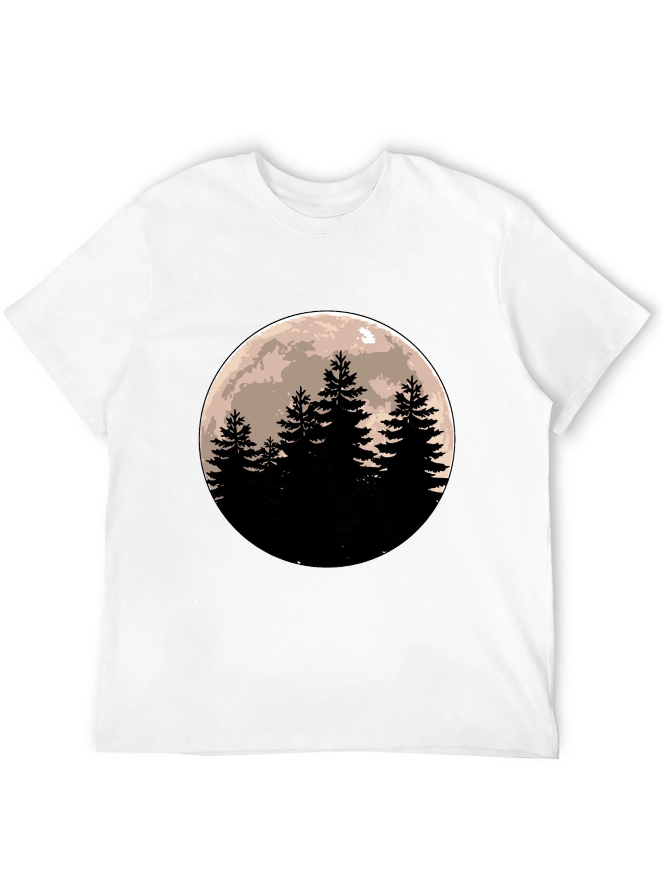 Moonlit Forest Black T-Shirt