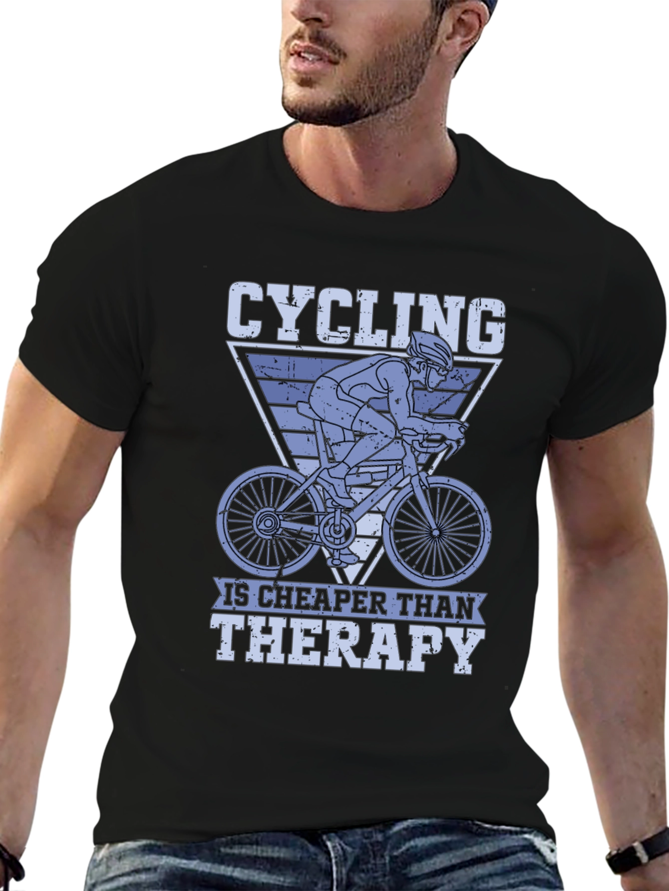 Cycling Is Cheaper Than Therapy T-Shirt