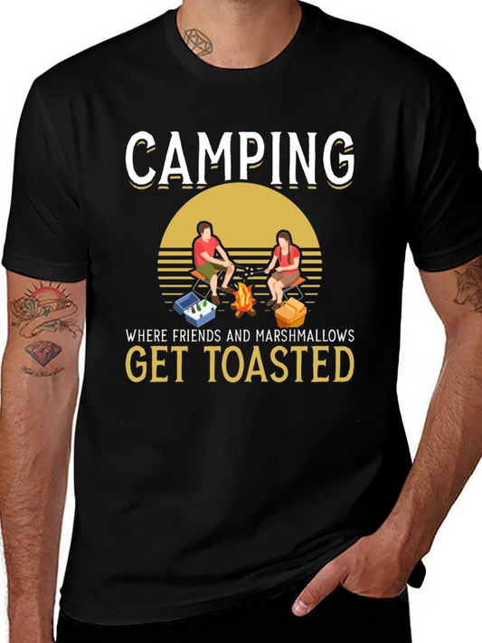 Camping Friends & Marshmallows Toasted Graphic Tee