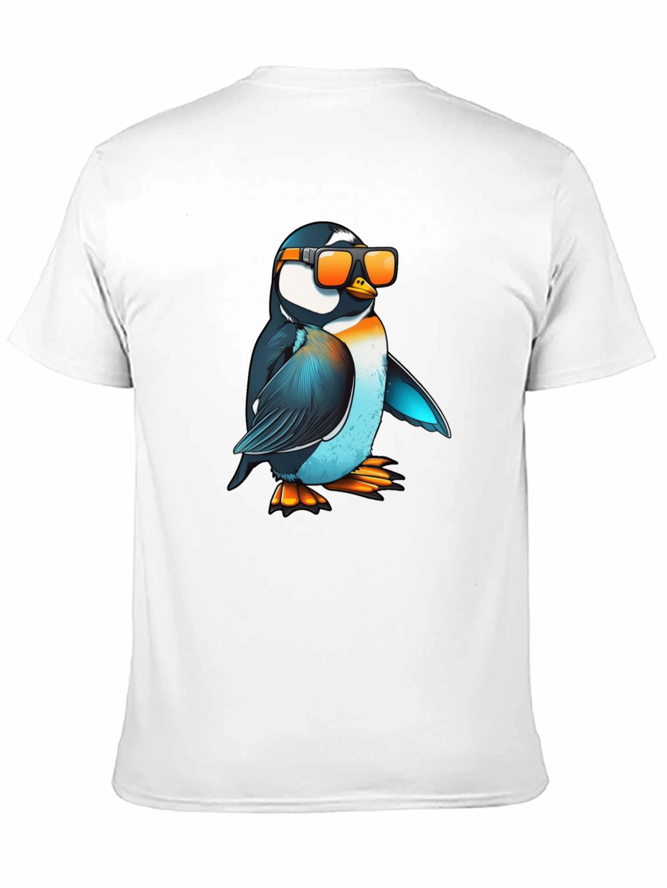 Cool Penguin Graphic T-Shirt - Black Casual Tee