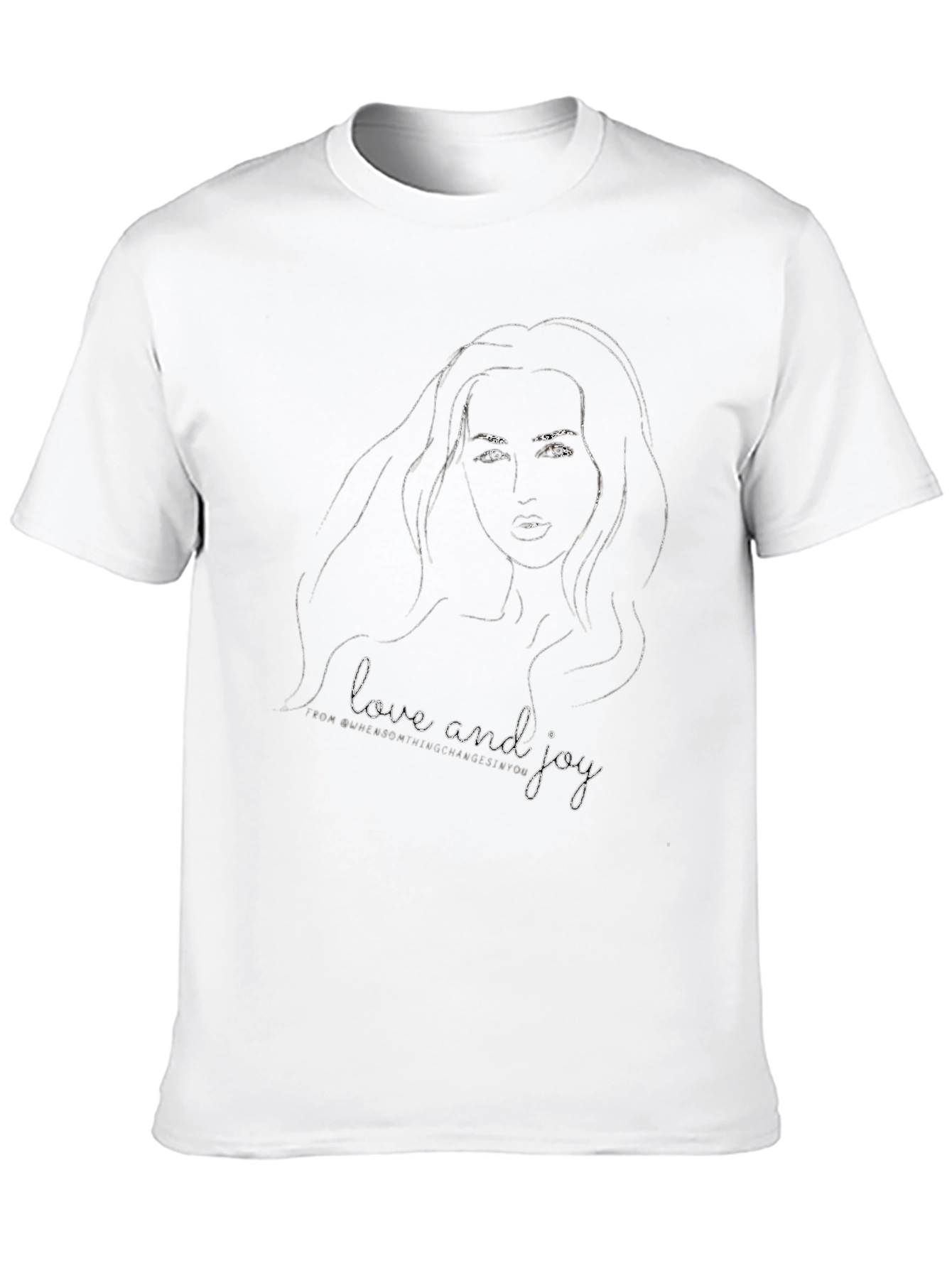 Love and Joy Graphic Black Tee