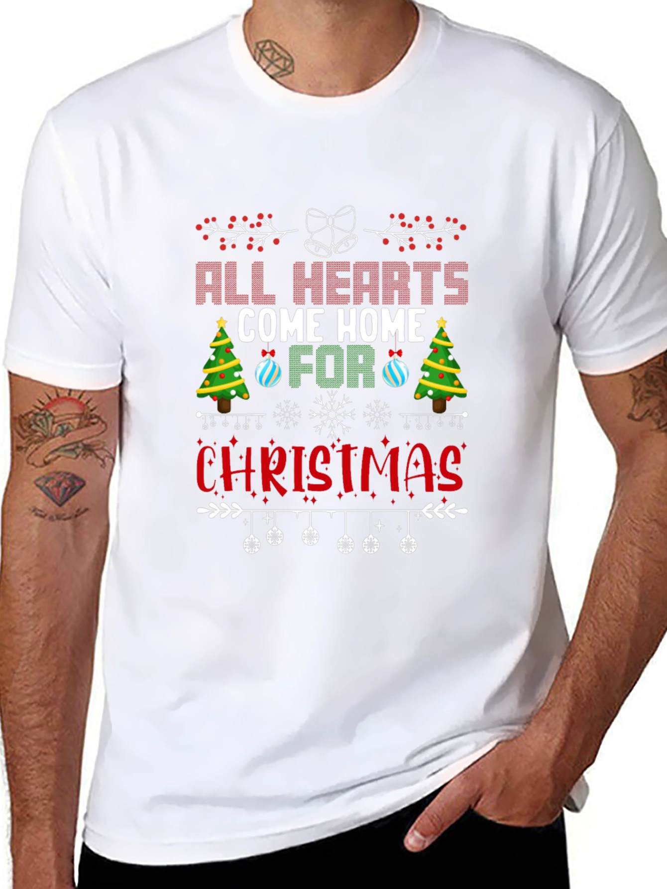All Hearts Come Home for Christmas Graphic Tee