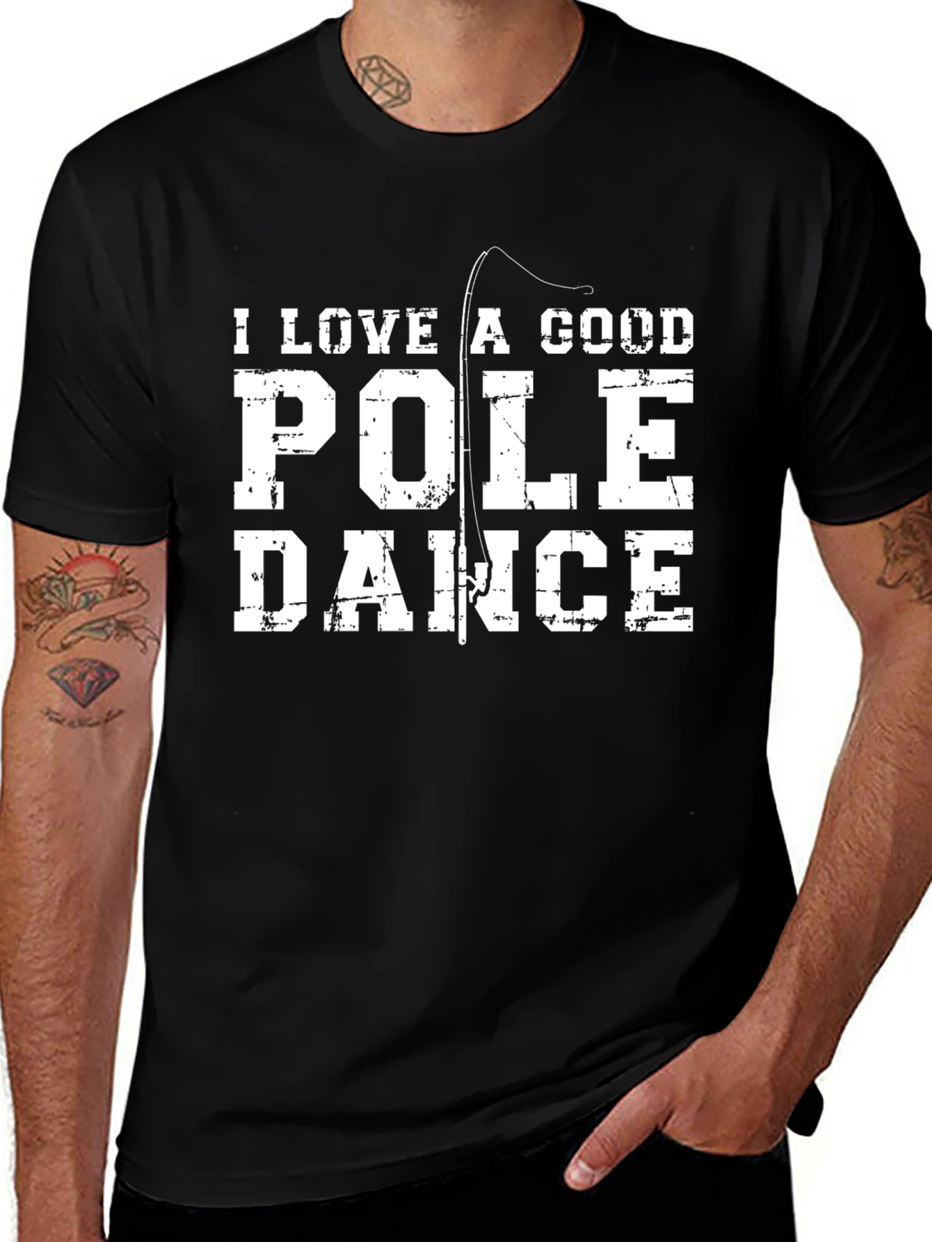 I Love a Good Pole Dance Fishing T-Shirt