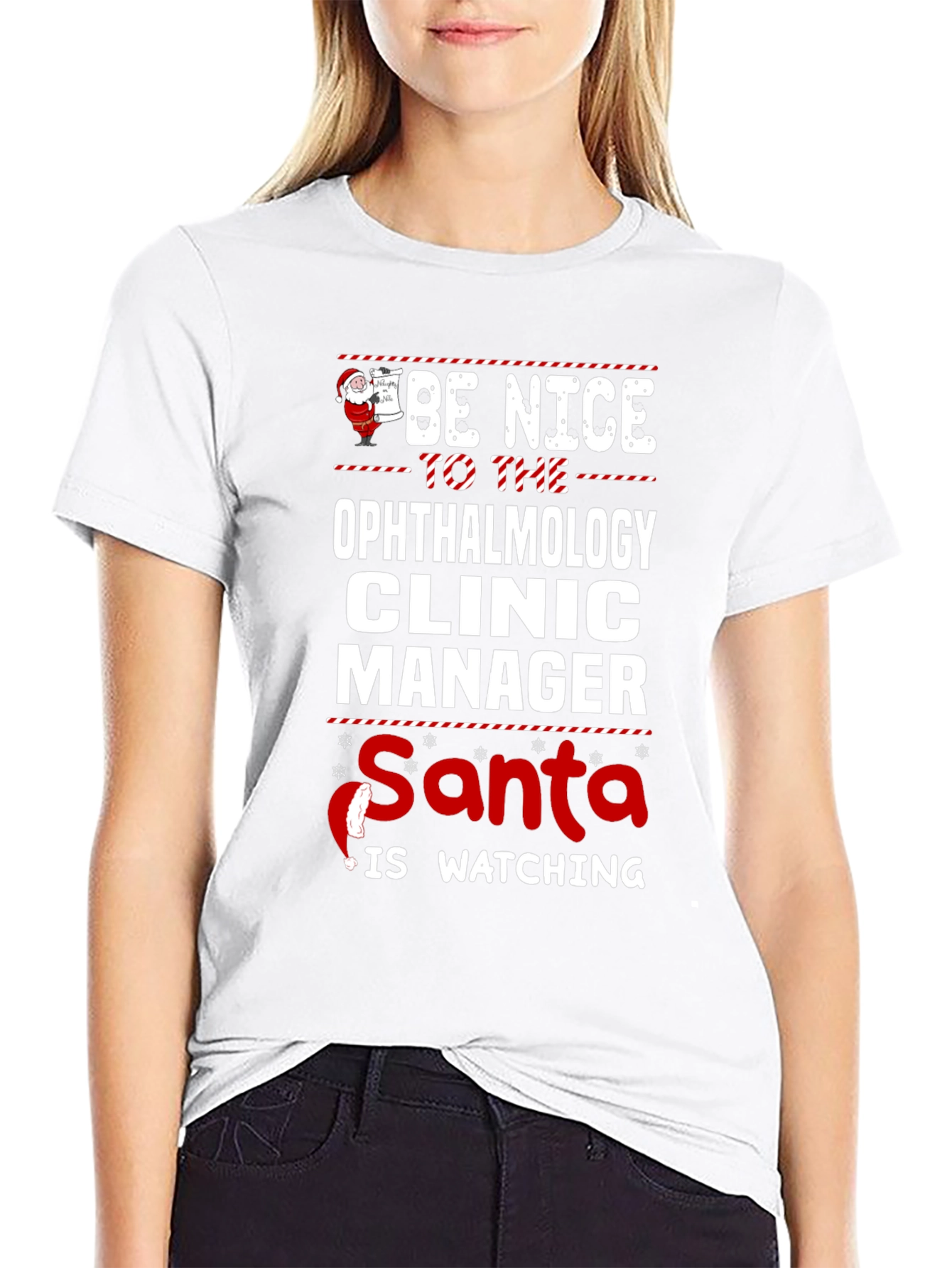 Ophthalmology Clinic Manager Christmas T-Shirt