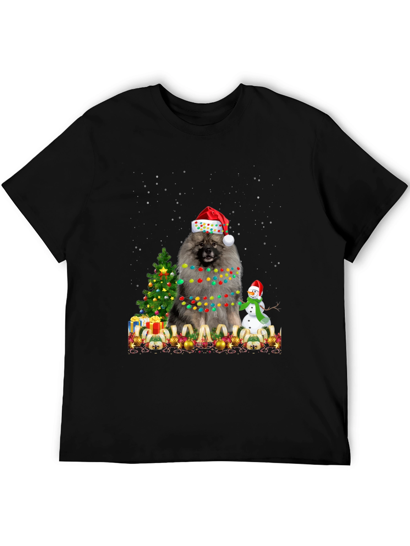 Keeshond Christmas T-Shirt