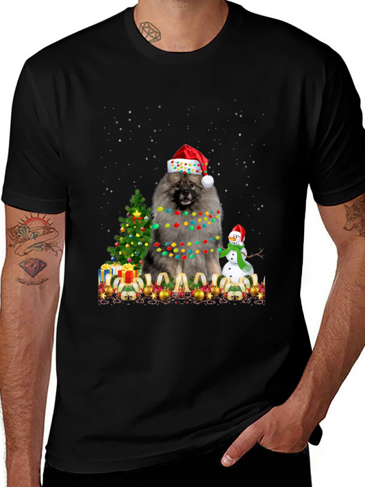 Keeshond Christmas T-Shirt