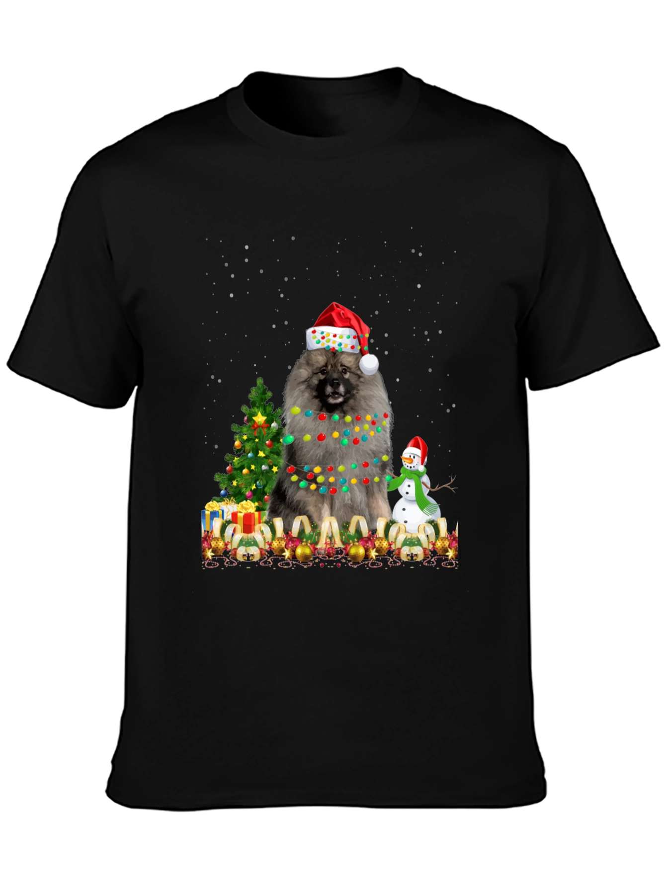 Keeshond Christmas T-Shirt