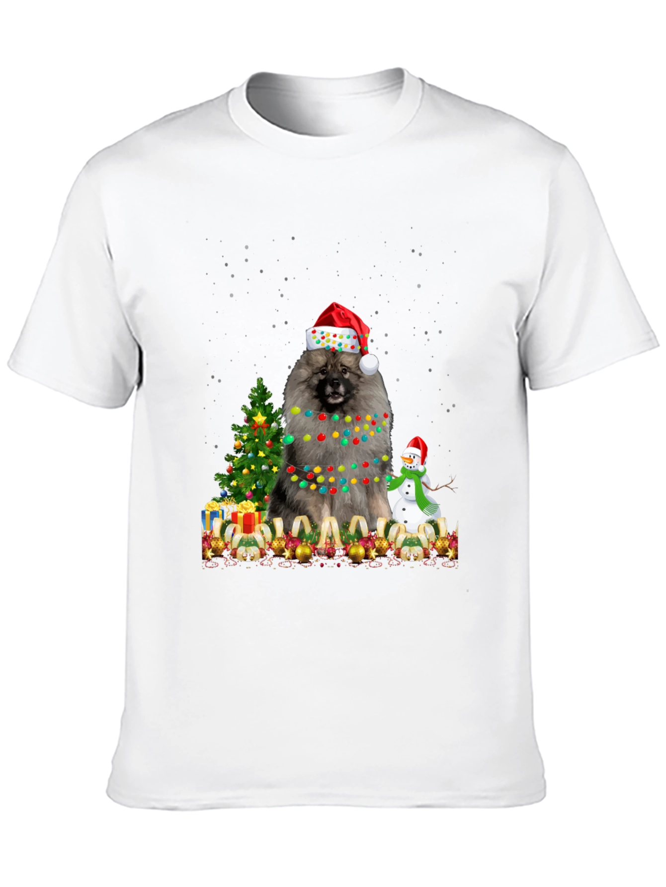 Keeshond Christmas T-Shirt