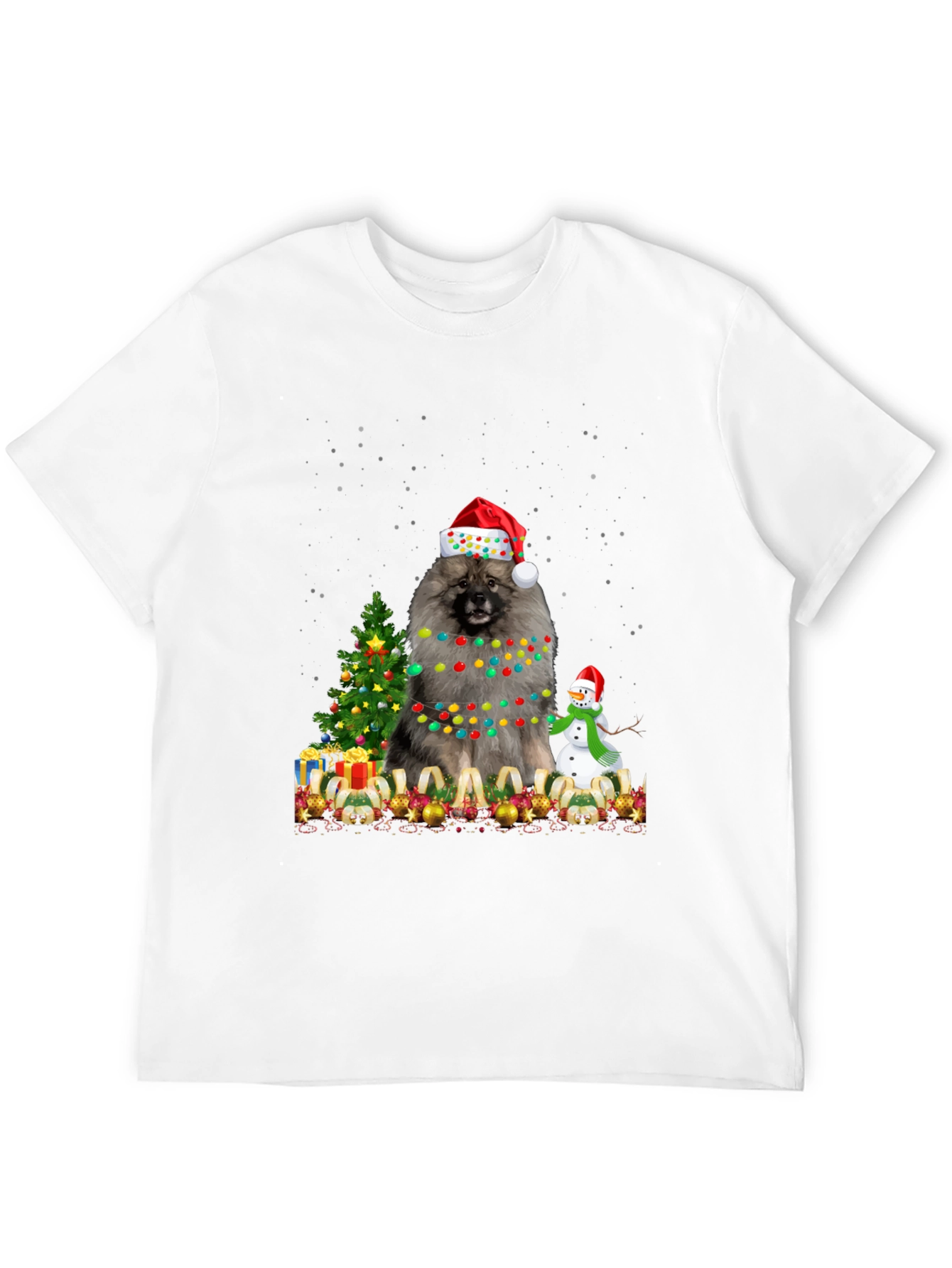 Keeshond Christmas T-Shirt