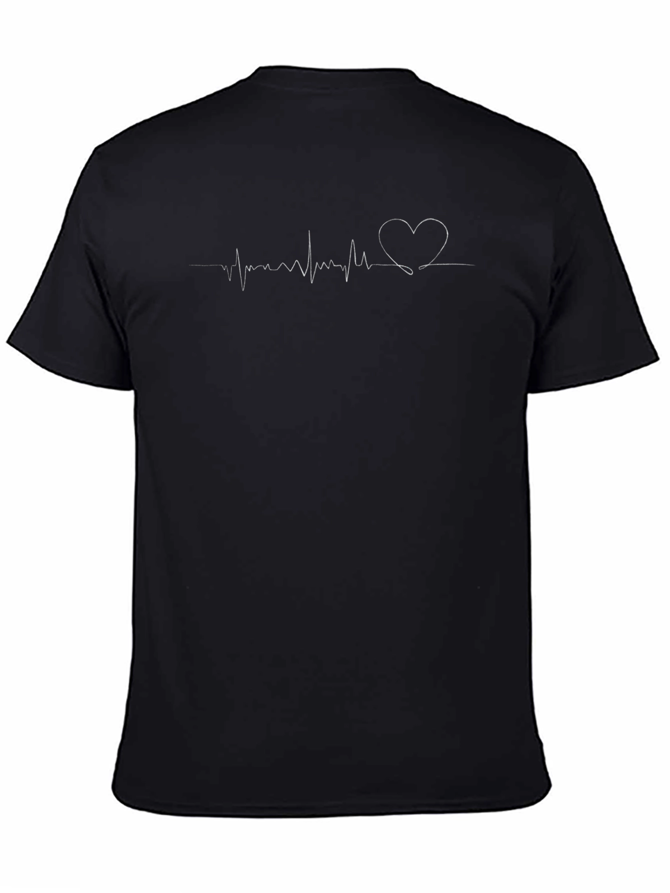 Heartbeat Heartline Graphic Tee - Black
