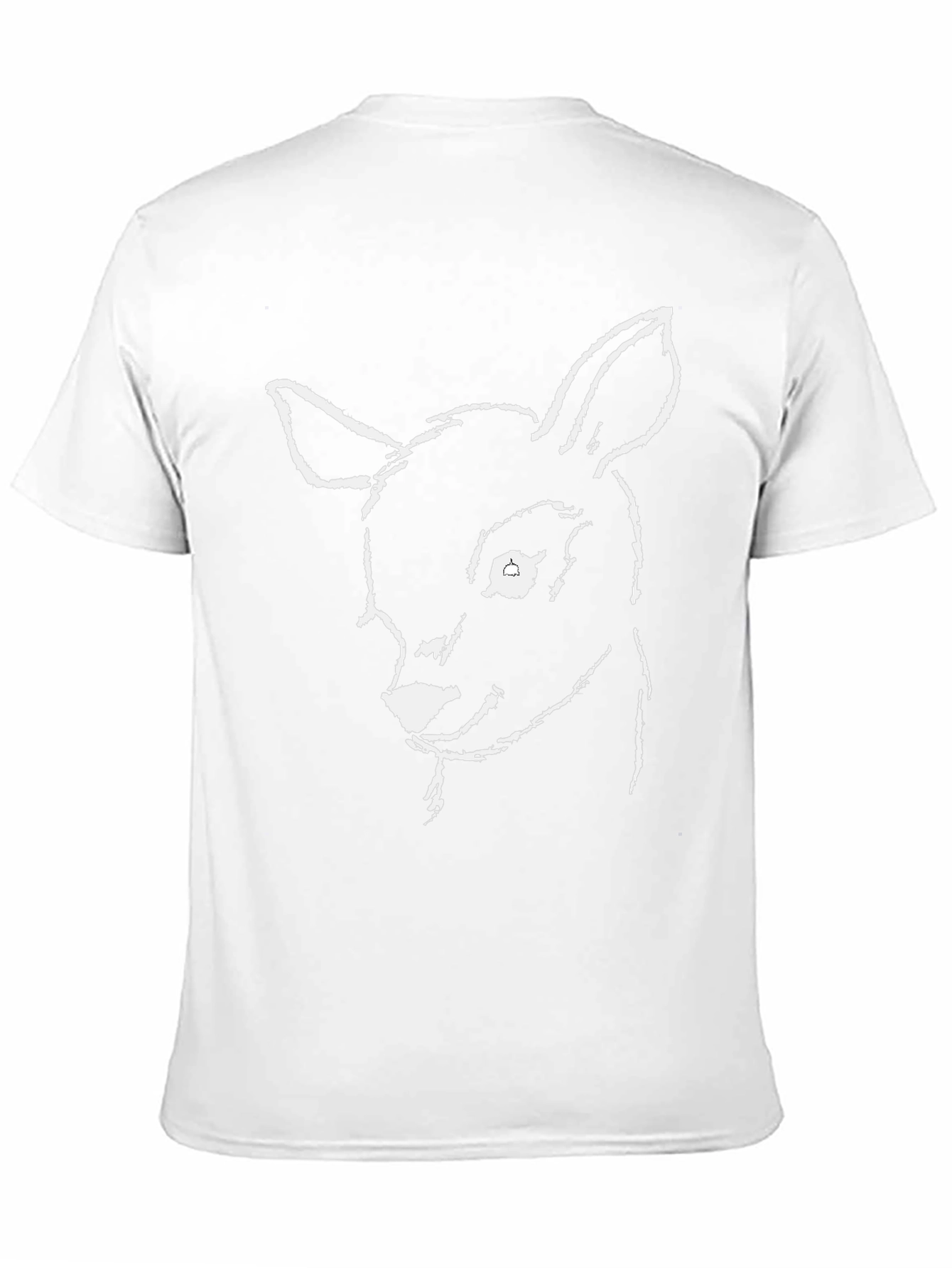 Deer Sketch Graphic Tee - Black Cotton Comfort