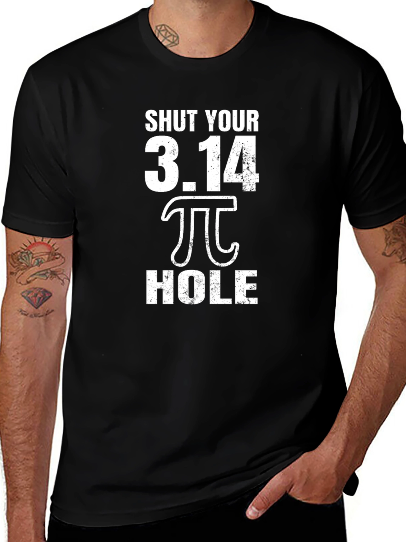Shut Your 3.14 Pi Hole Funny Math T-Shirt