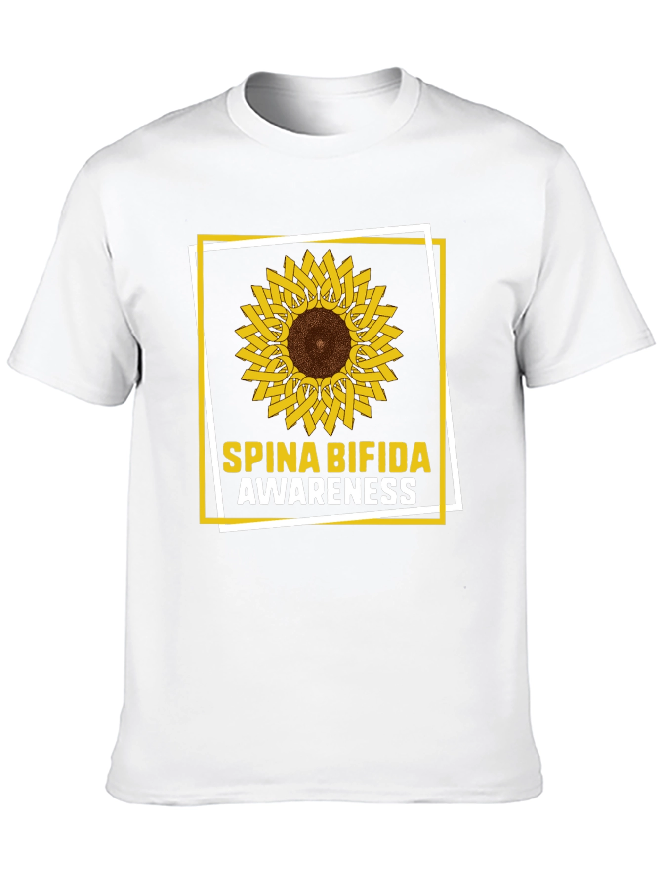 Spina Bifida Awareness Sunflower T-Shirt