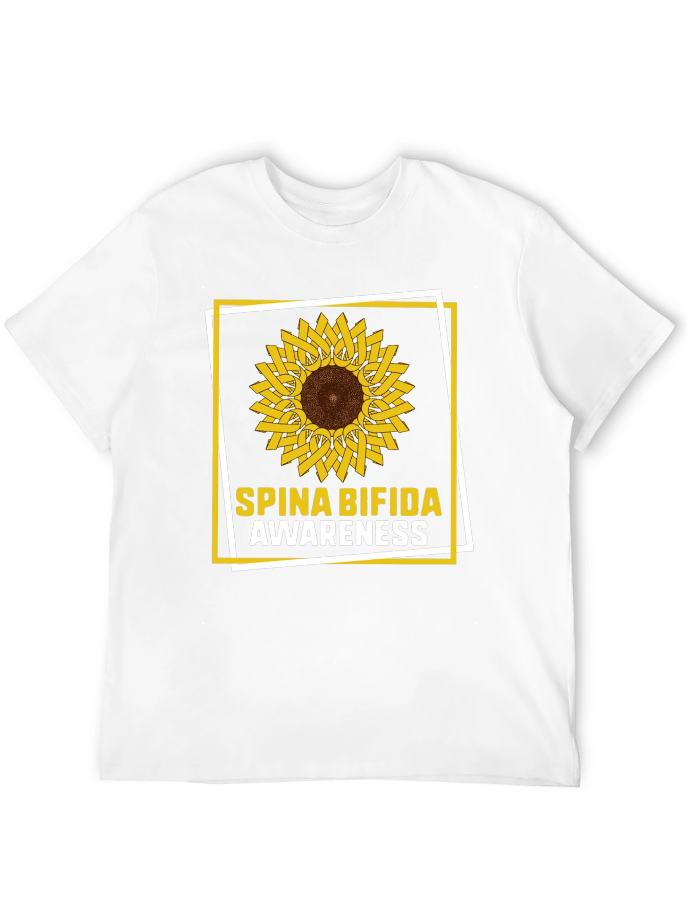 Spina Bifida Awareness Sunflower T-Shirt