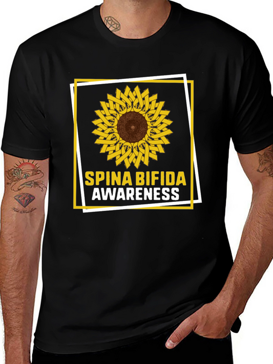 Spina Bifida Awareness Sunflower T-Shirt