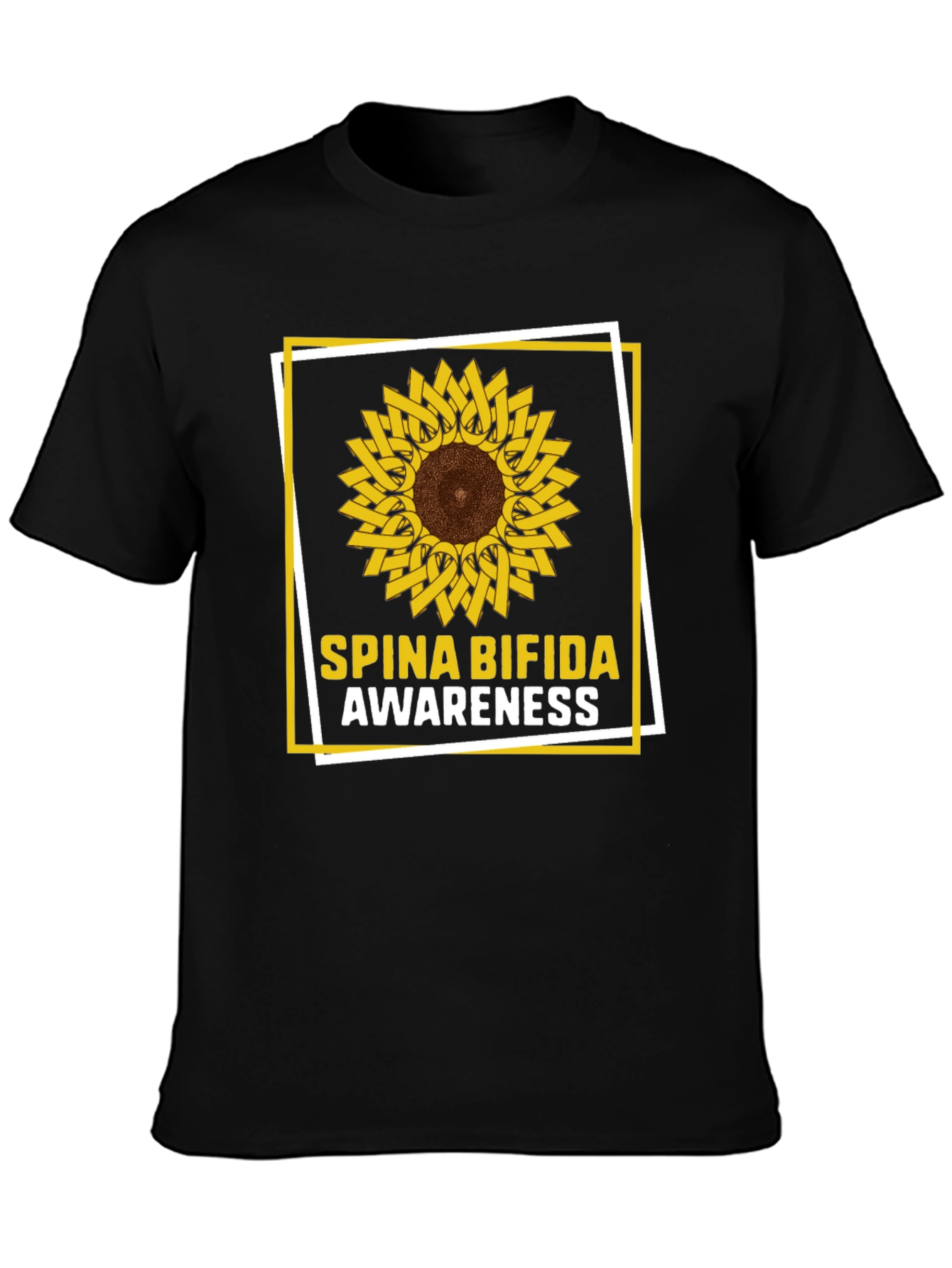 Spina Bifida Awareness Sunflower T-Shirt