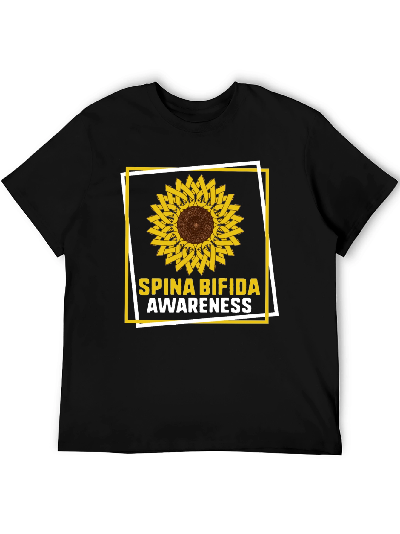 Spina Bifida Awareness Sunflower T-Shirt