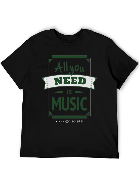 All You Need is Music T-Shirt - Stylish Graphic Tee