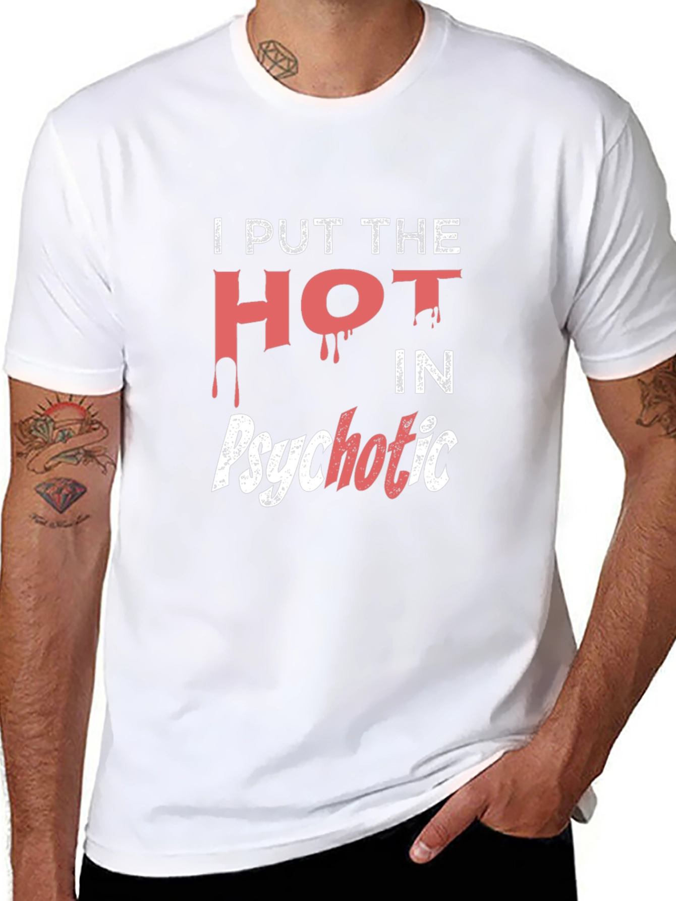 Hot Psychotic Black Graphic Tee